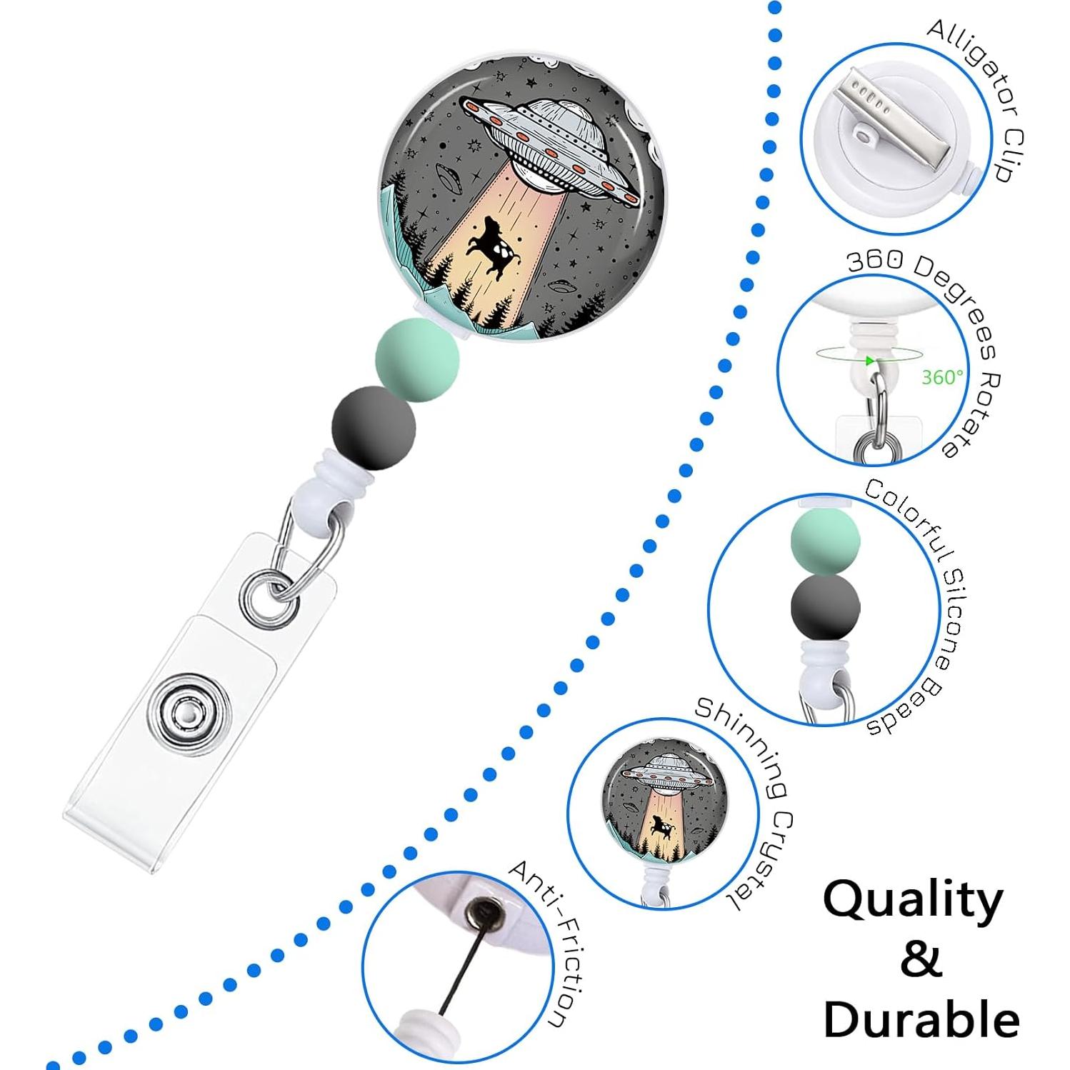 Funda Retráctil Insignia Immaturus Nave Espacial 5.6x3.3cm