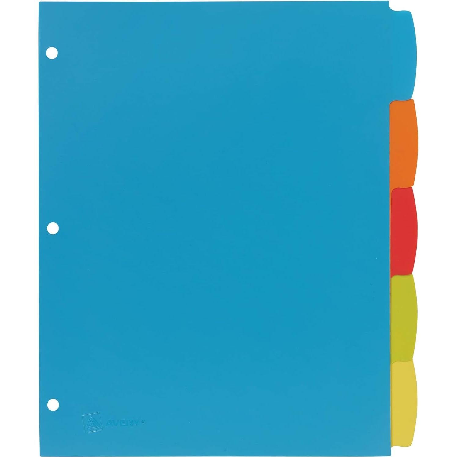 Separadores de plástico Avery Big Tab 5 pestañas multicolor
