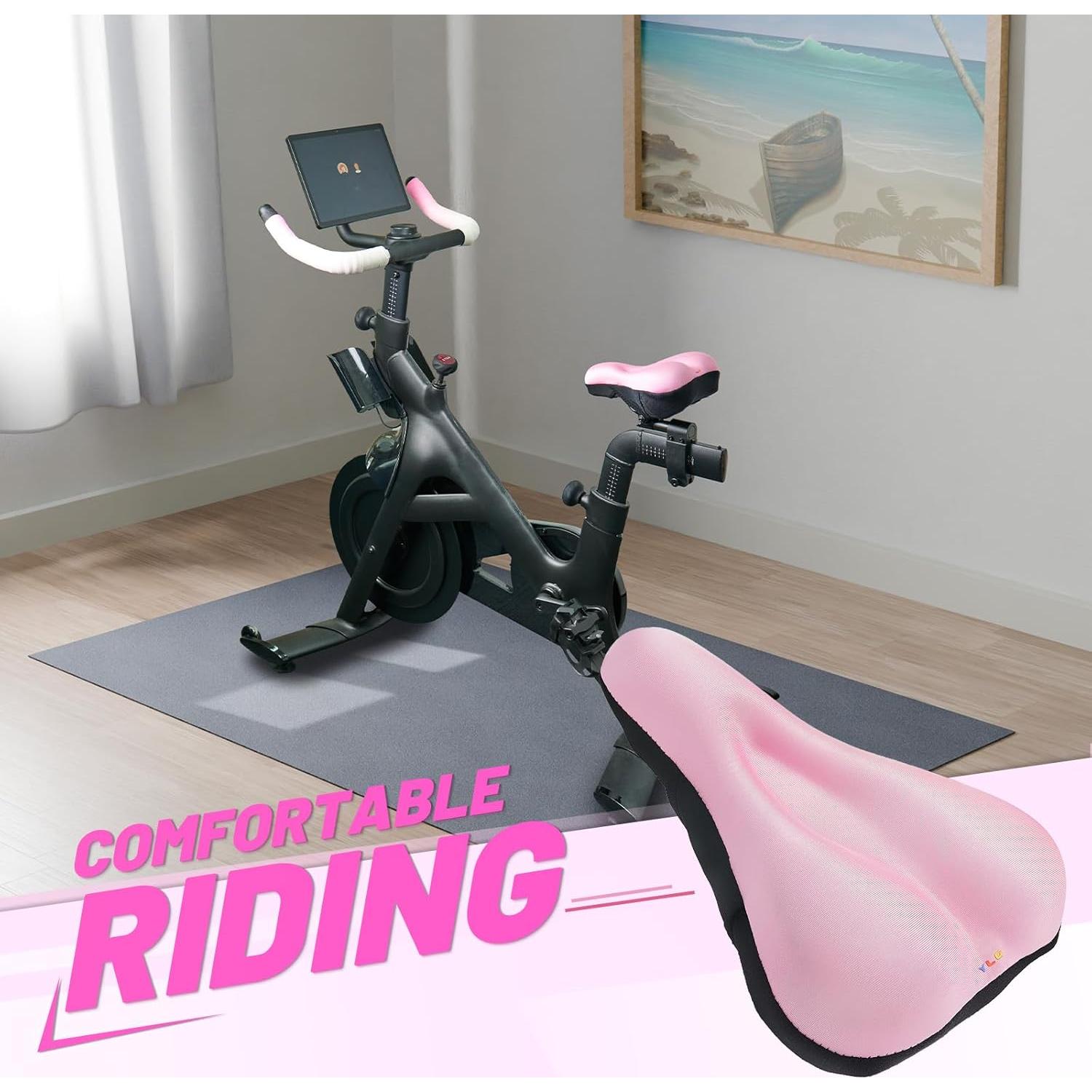 Funda de Asiento de Bicicleta YLG Rosa 28x20 cm Gel Acolchado