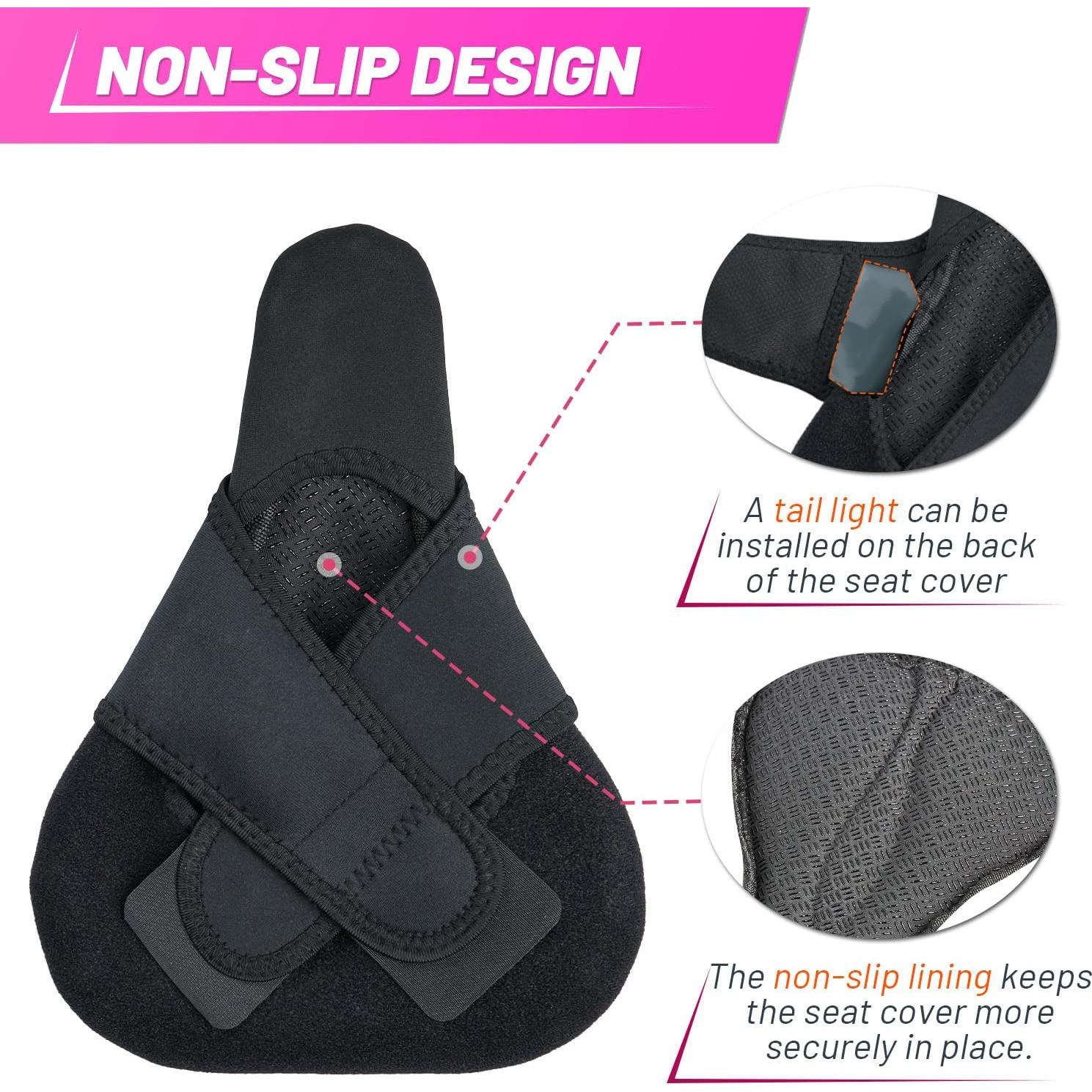 Funda de Asiento de Bicicleta YLG Rosa 28x20 cm Gel Acolchado