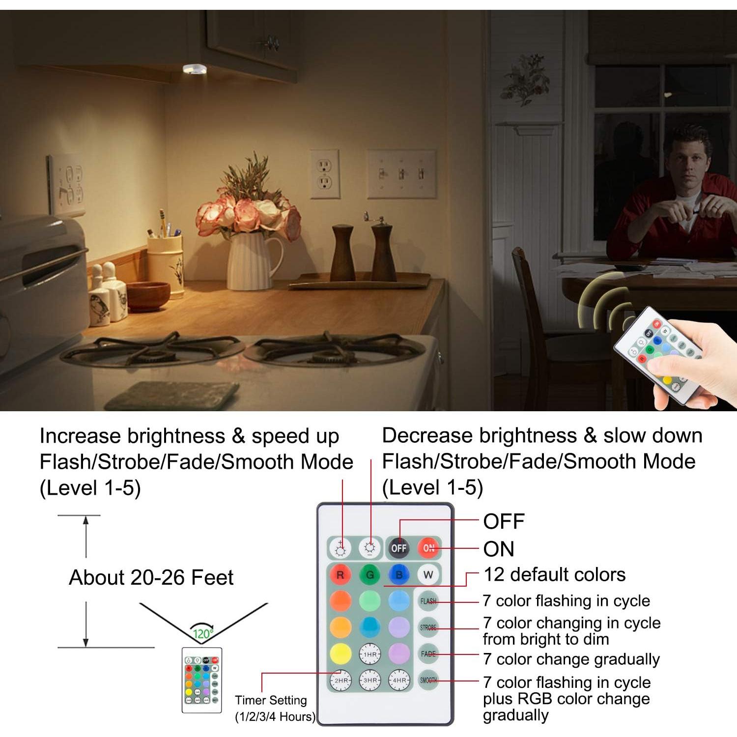 Luz de Techo Inalámbrica BIGMONAT RGB con Control Remoto