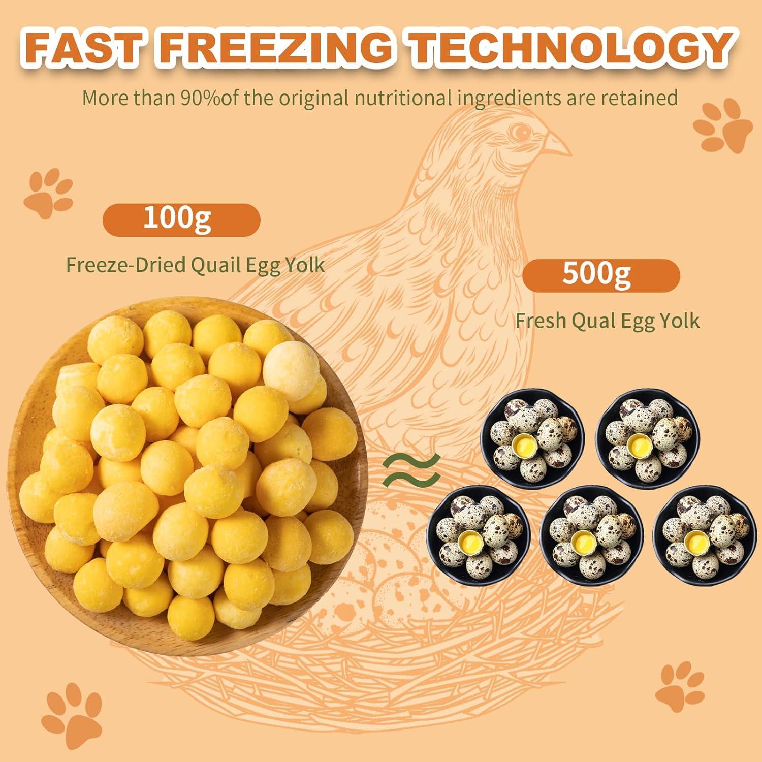 Yema de Huevo de Codorniz Liofilizada Dylan's Cabin 198g