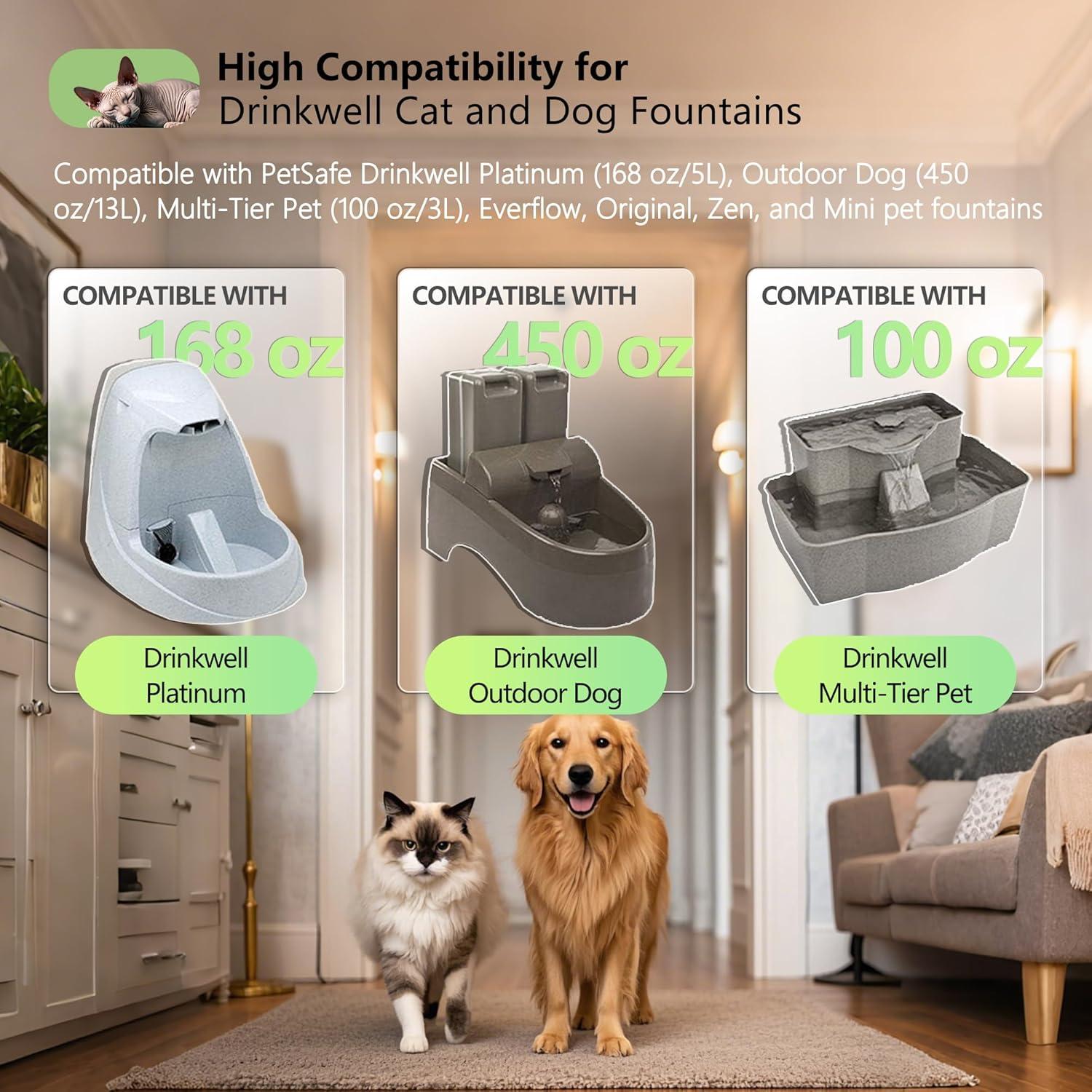 Filtros de Carbono para Fuente de Agua TOGGATH 6 Paquetes