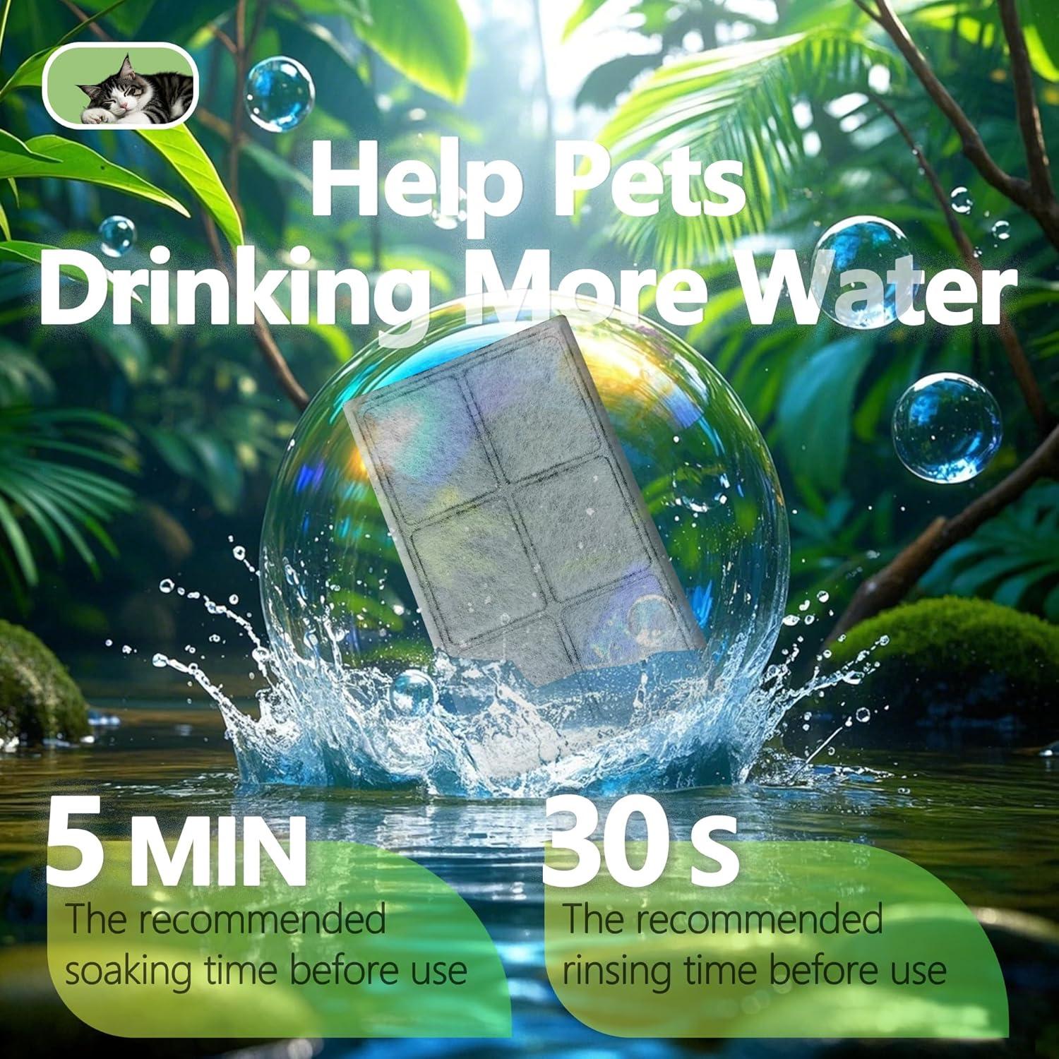 Filtros de Carbono para Fuente de Agua TOGGATH 6 Paquetes