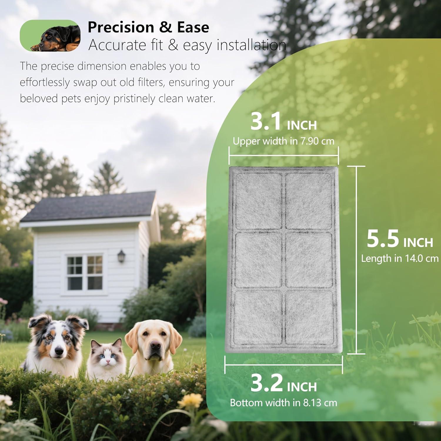 Filtros de Carbono para Fuente de Agua TOGGATH 6 Paquetes