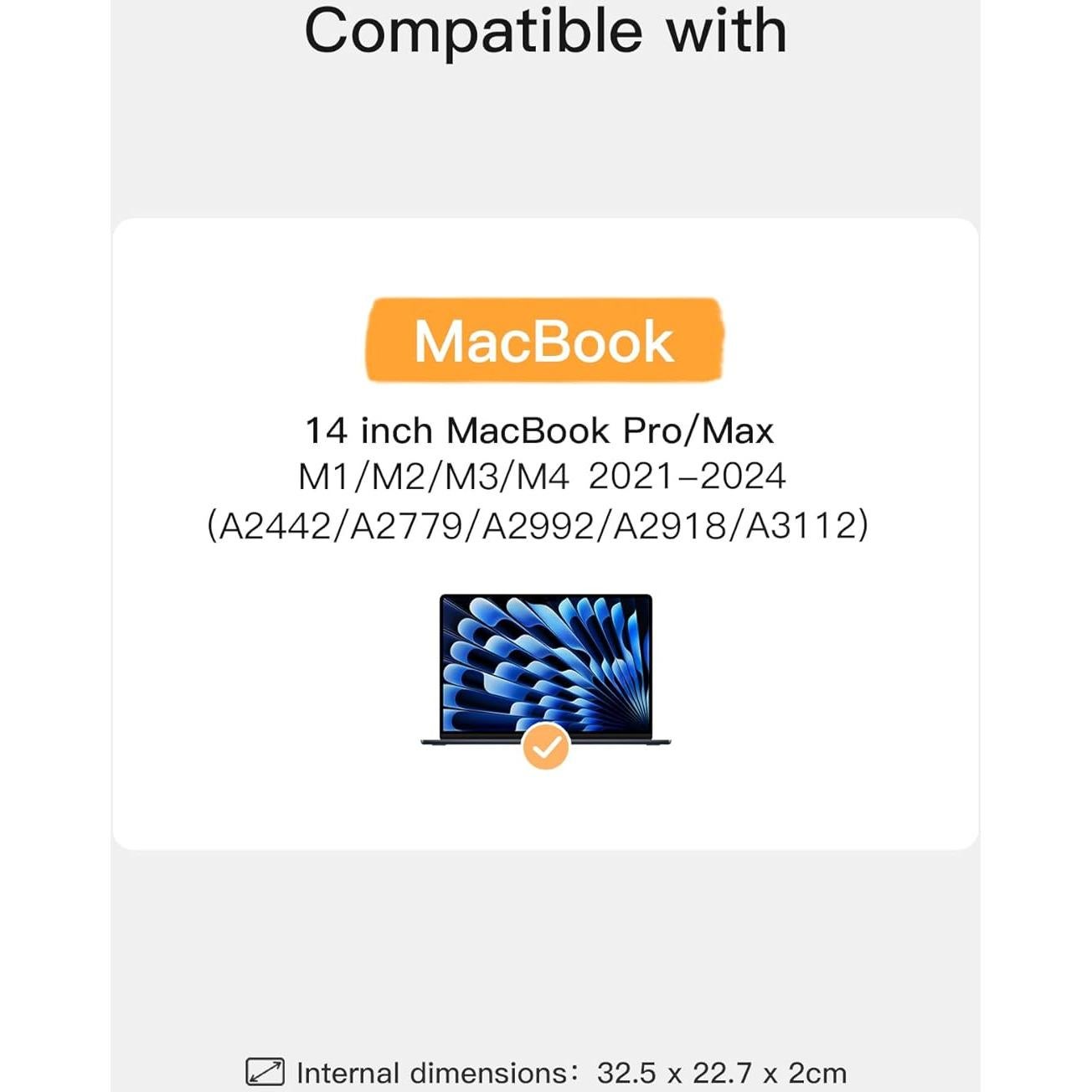 Funda Protectora Inateck 360° para Laptop 14" MacBook Pro/Max