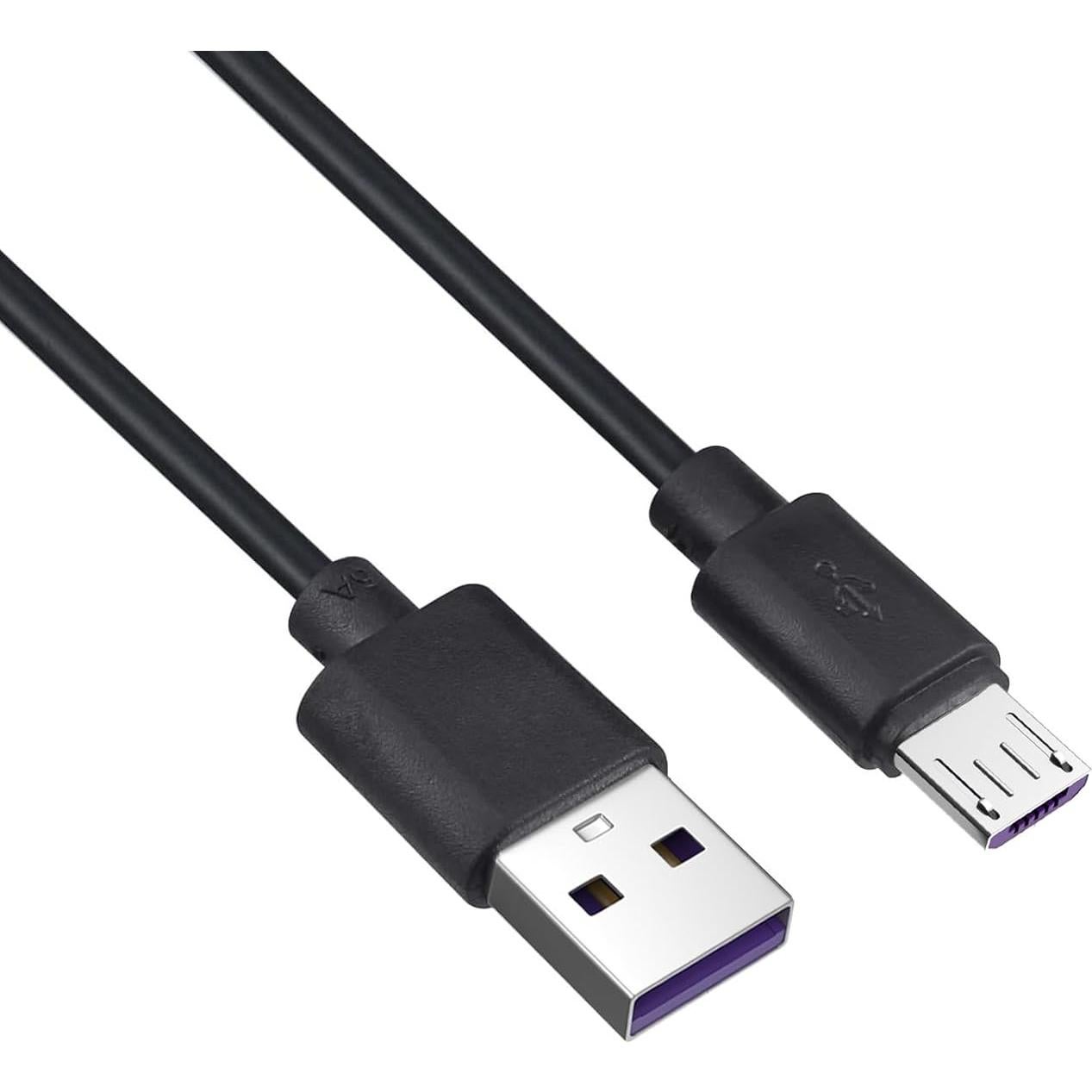 Cable de Extensión de Poder 2-Pack SMAYS 7.62m USB a Micro USB Negro