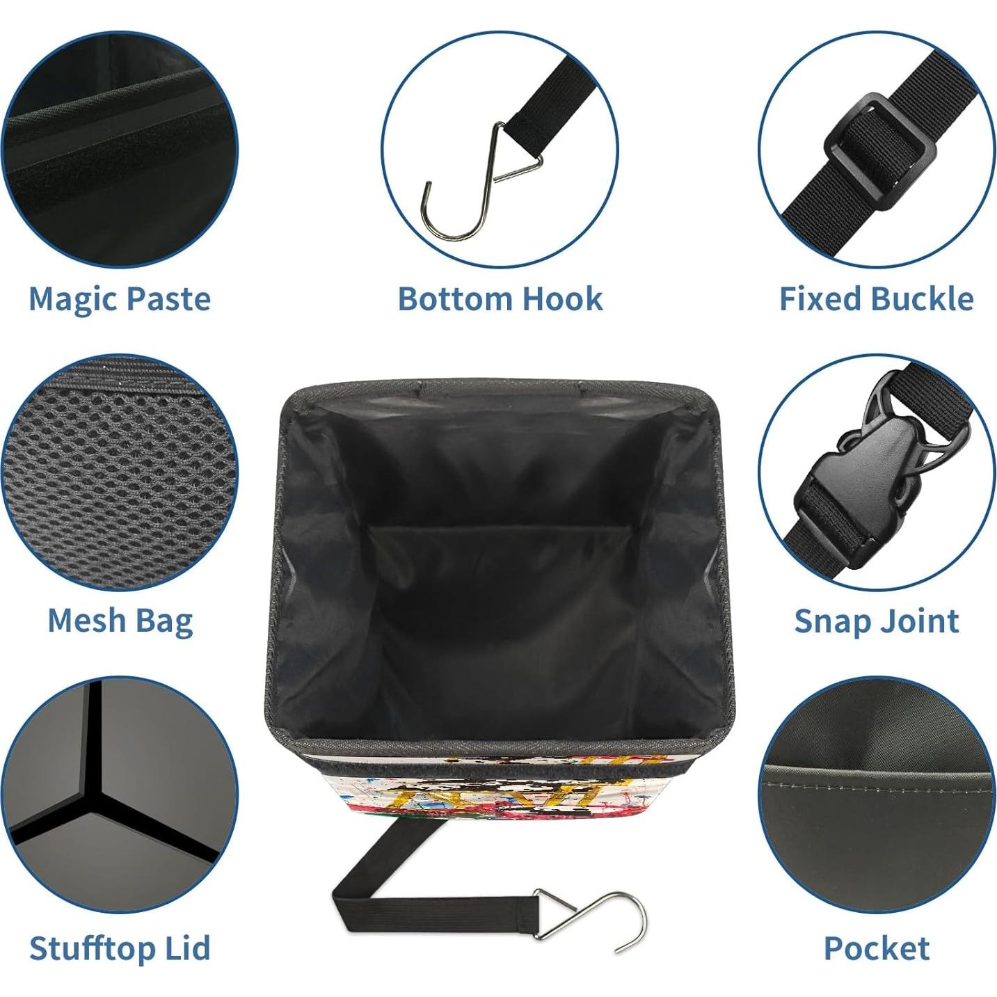 Basurero de Auto GVGHIDZ - Multiusos, Ligero y Resistente al Agua