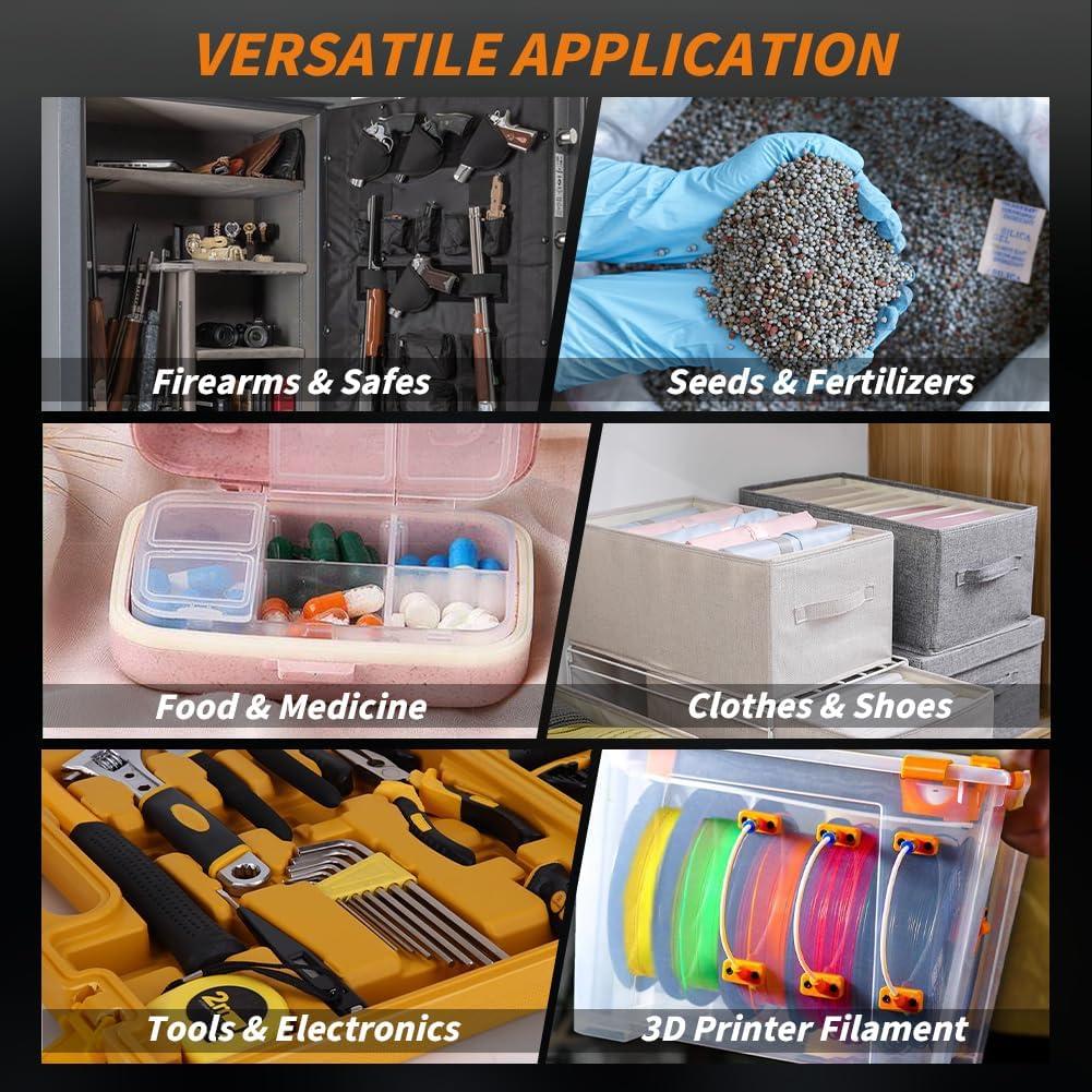 10 Paquetes de 10g Gel de Sílice Deshidratante Multiusos