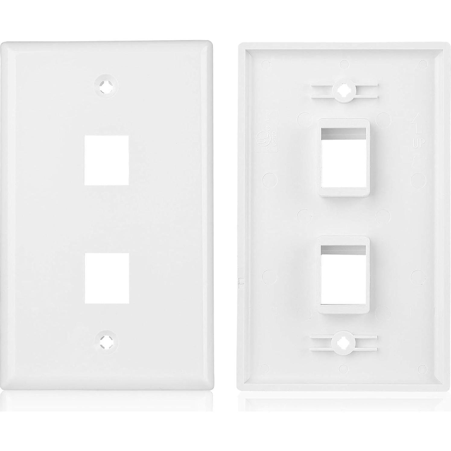 Placa de Pared Ethernet 2 Puertos Cable Matters Cat 6 RJ45 Azul