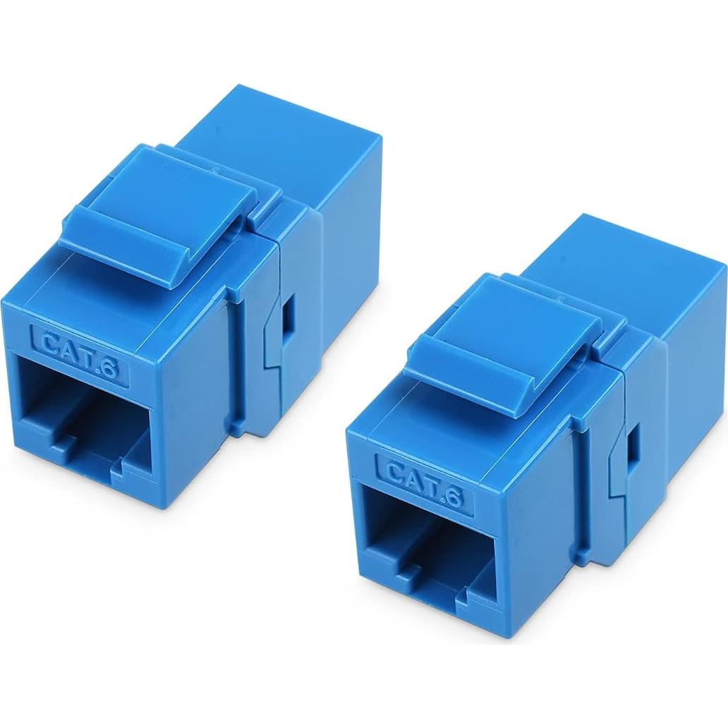 Placa de Pared Ethernet 2 Puertos Cable Matters Cat 6 RJ45 Azul