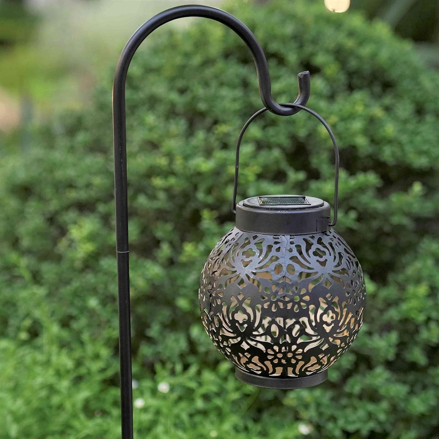 Juego de 2 Linternas Solares Colgantes DAMAYCA para Jardín