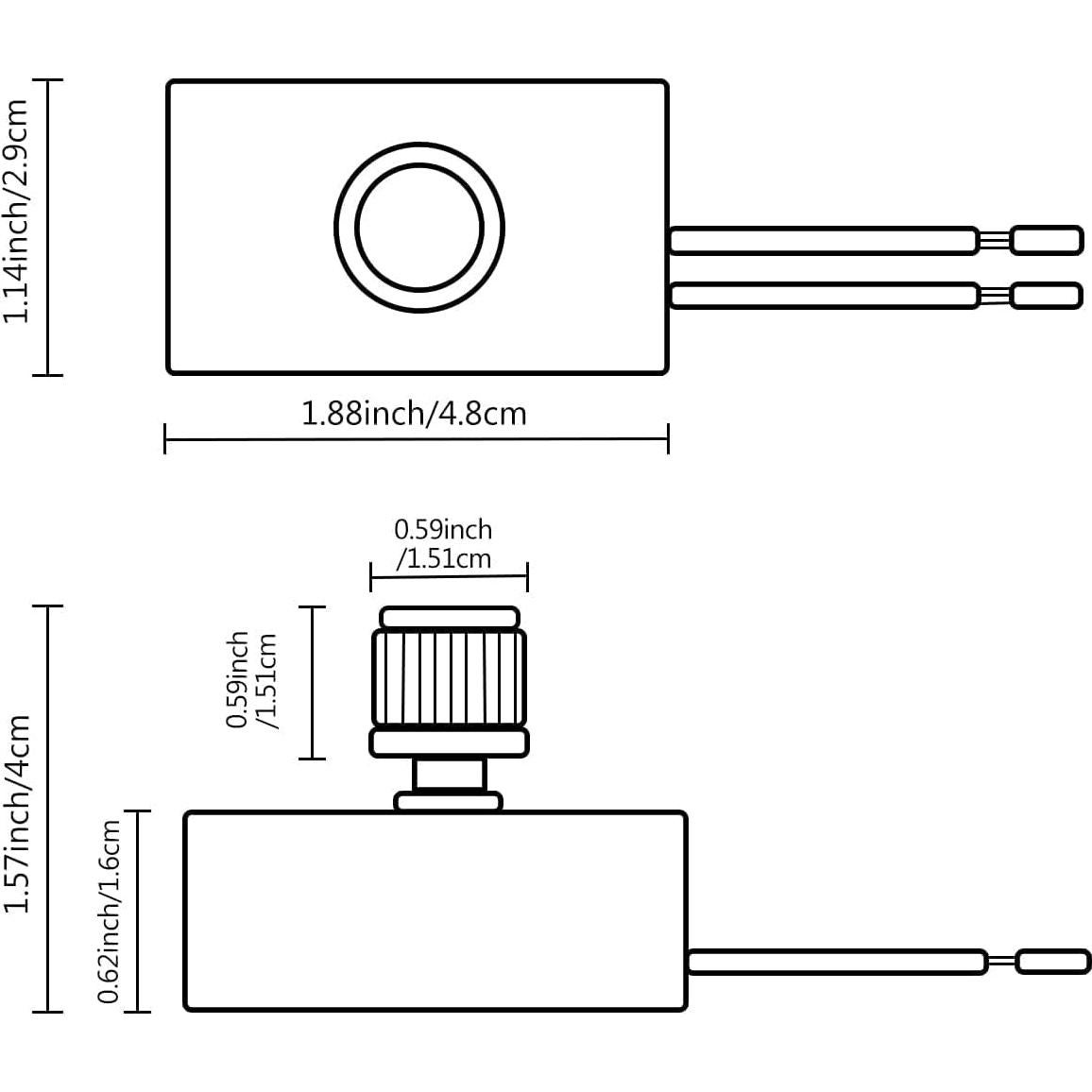 Interruptor Regulador Zing Ear ZE-03 300W Dimmable 120/240VAC