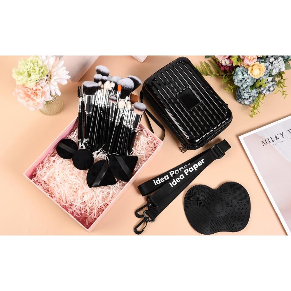 Juego de Brochas de Maquillaje 32 Piezas JEZTDKLE Portátil