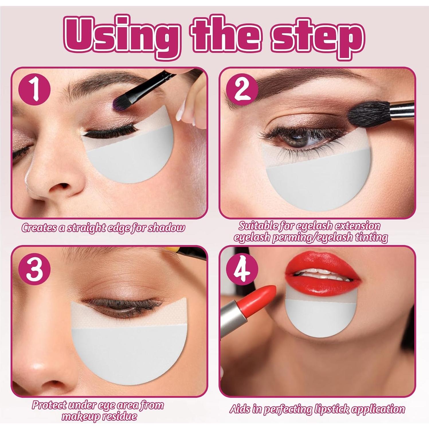 100 Stickers Protectores de Sombra de Ojos JJUNW 6.7x5cm