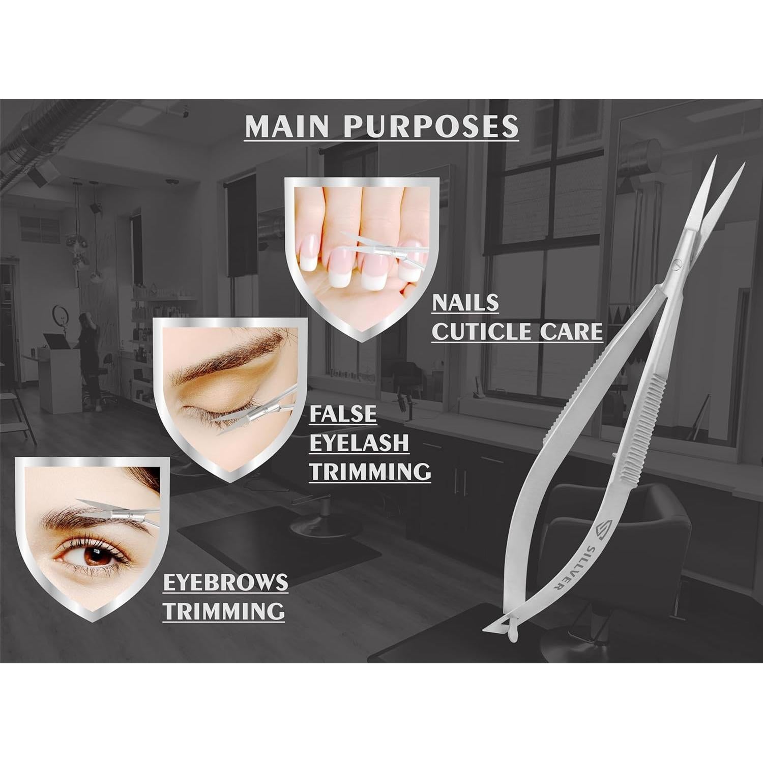 Tijeras de Cutícula SILLVER CS-04 Acero Inoxidable 18mm