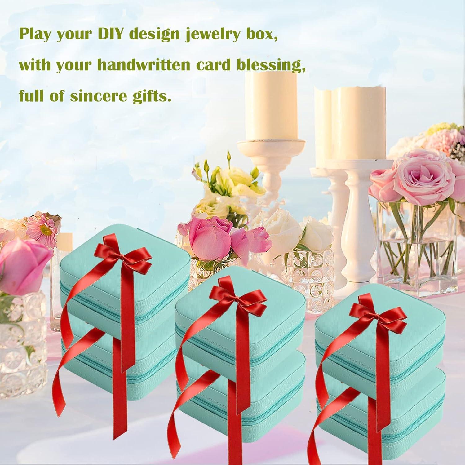 Caja de Joyería de Viaje CIPIDI - 12 Unidades Azul Portátil