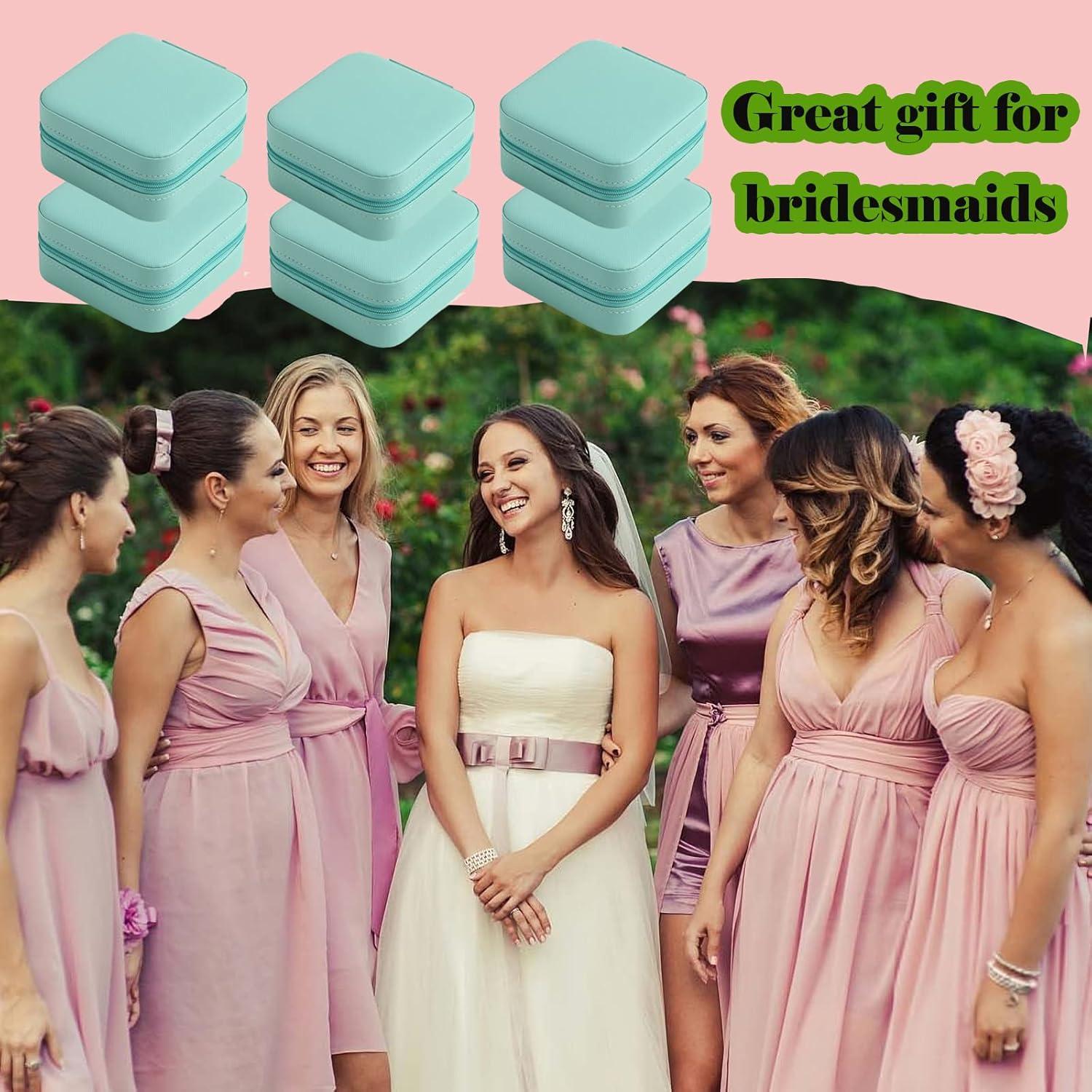 Caja de Joyería de Viaje CIPIDI - 12 Unidades Azul Portátil