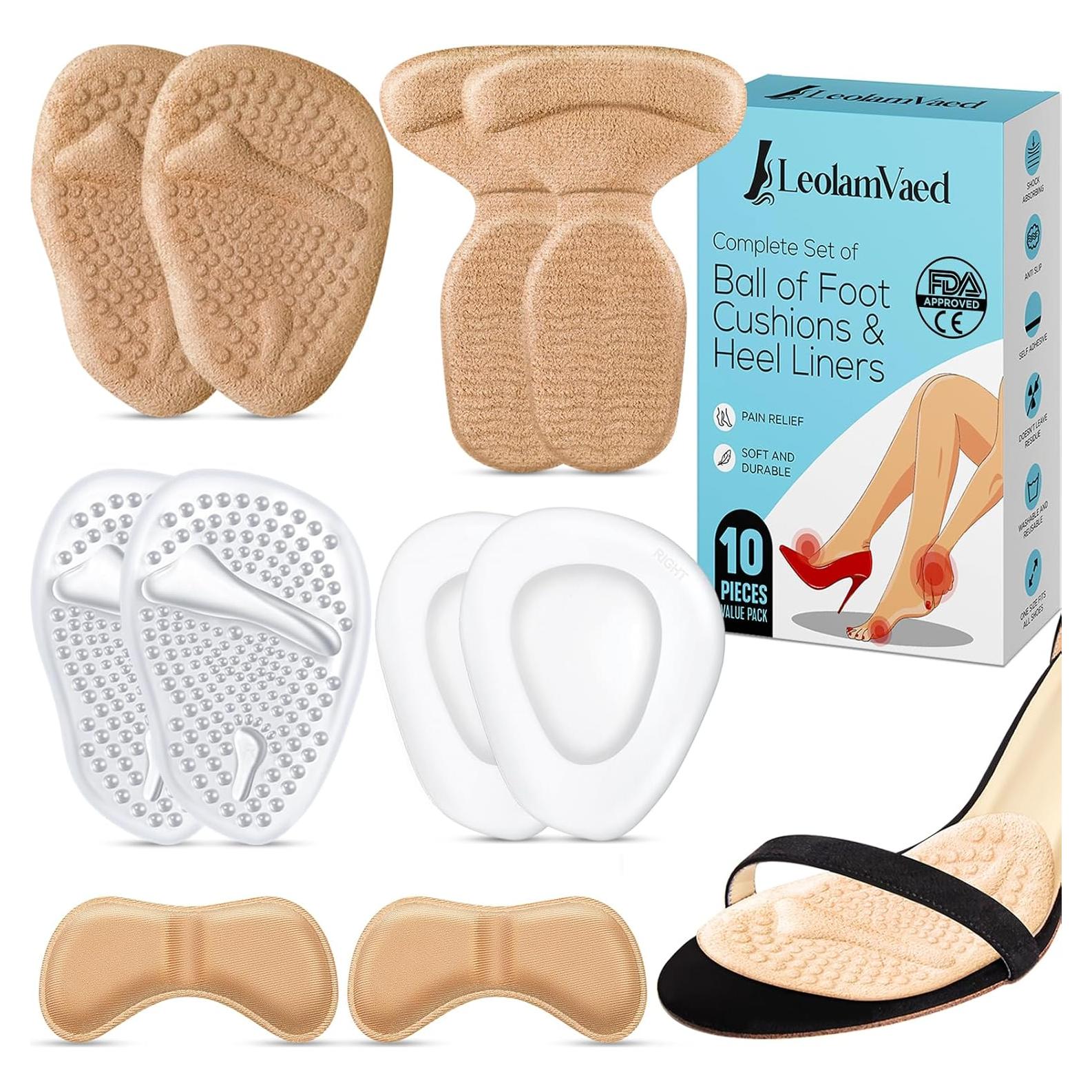 Almohadillas Metatarsales Reutilizables LeolamVaed - 10 Piezas