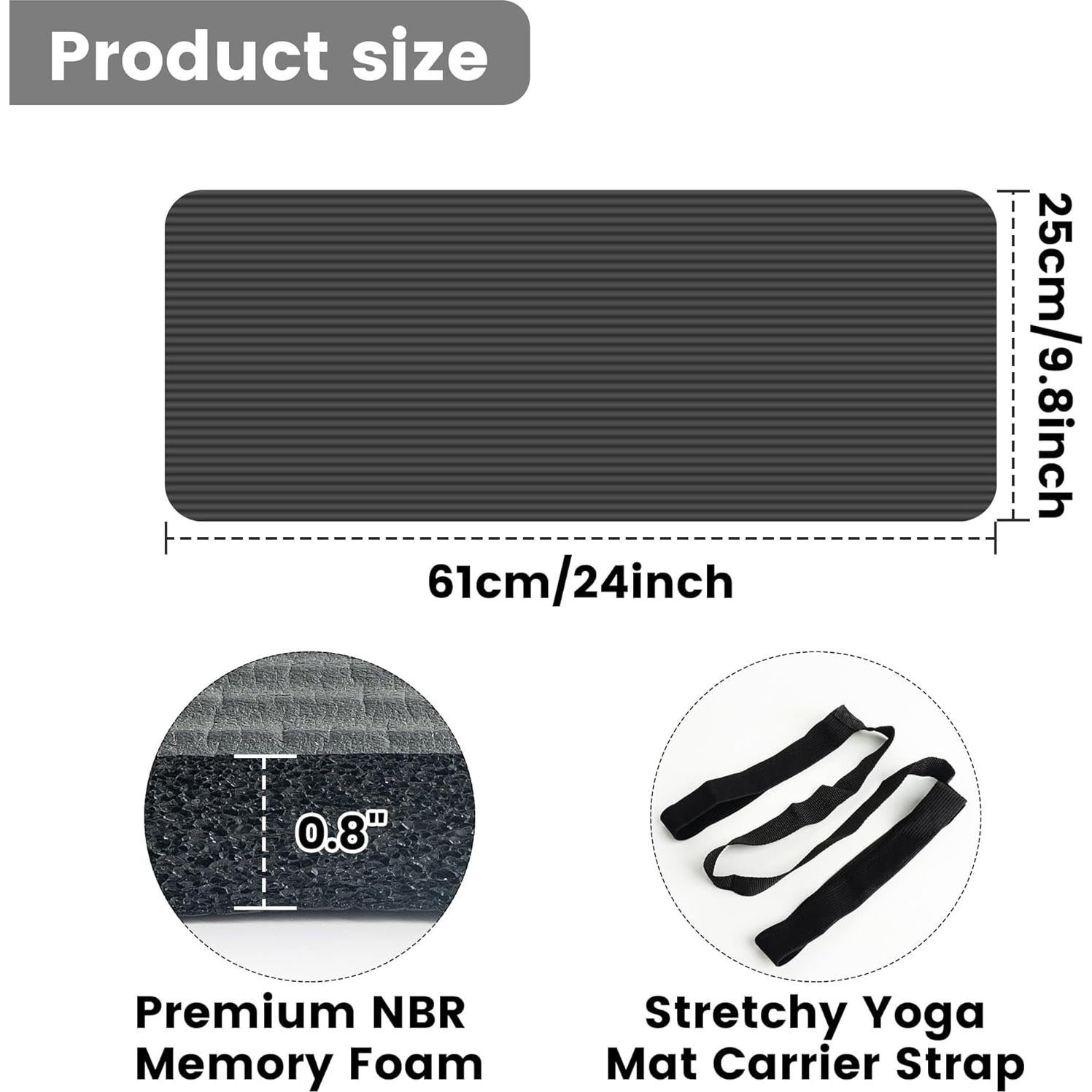 Cojín de Rodillas HASSLICKIT 24x10cm Espuma Antideslizante