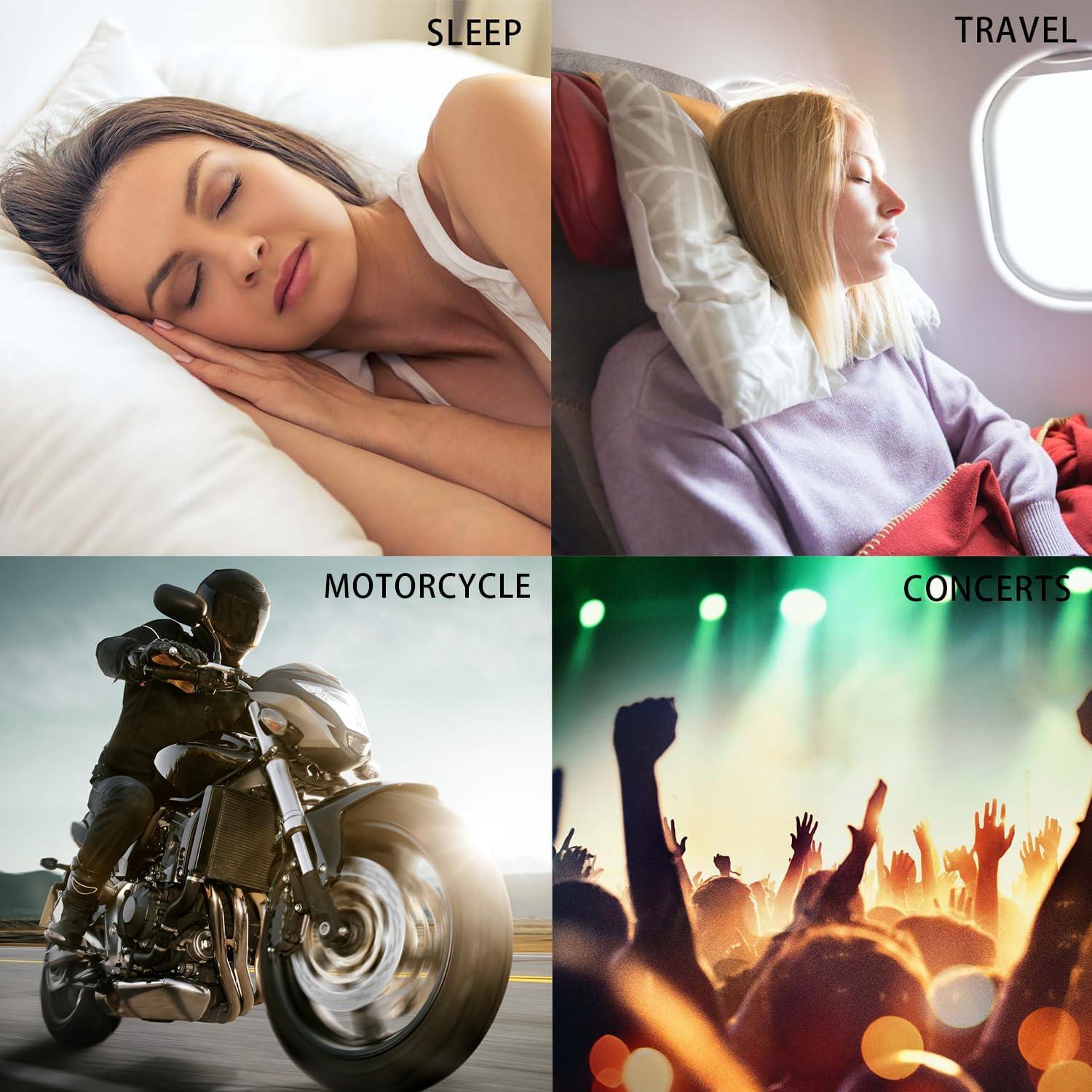 Tapones para Oídos ORANDNOT Silicona NRR 33dB 4 Tamaños Negro