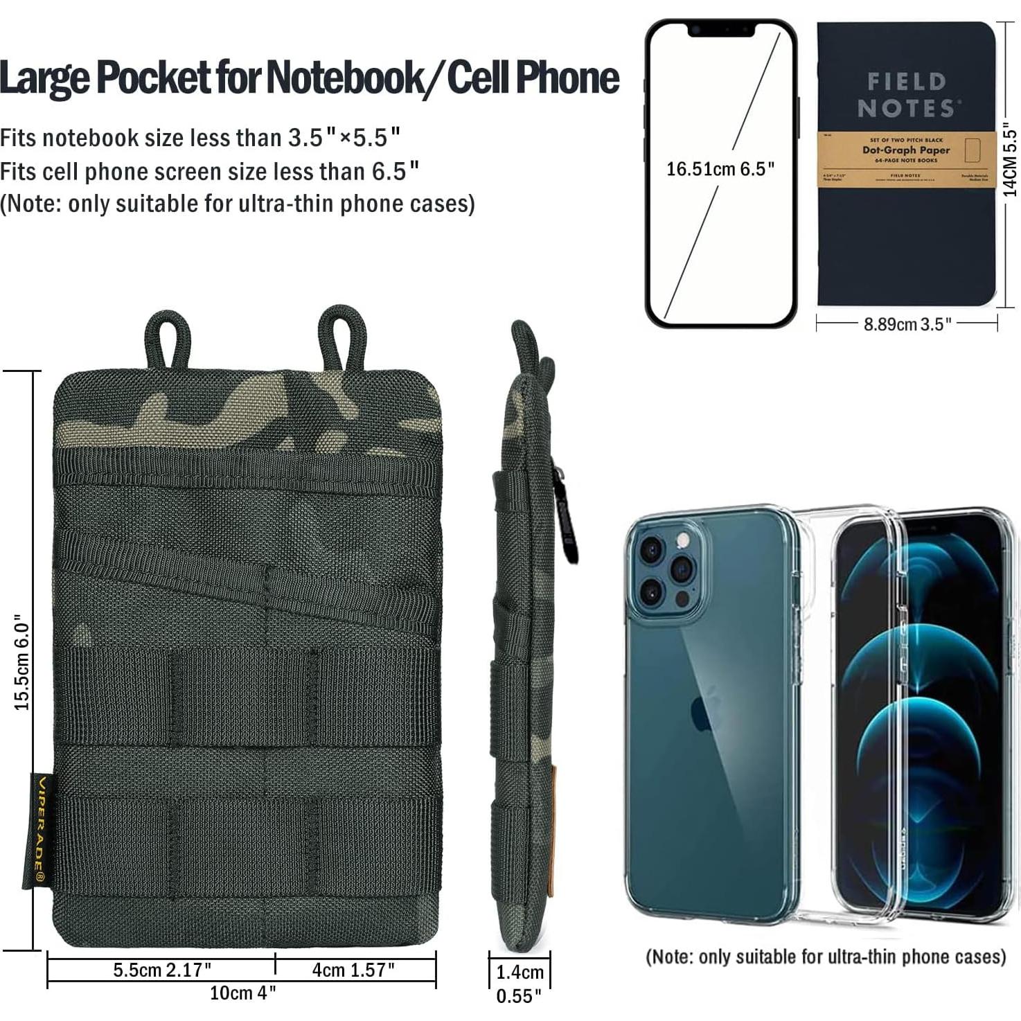 Bolsillo Organizador de Herramientas VIPERADE VE3 Camo Negro