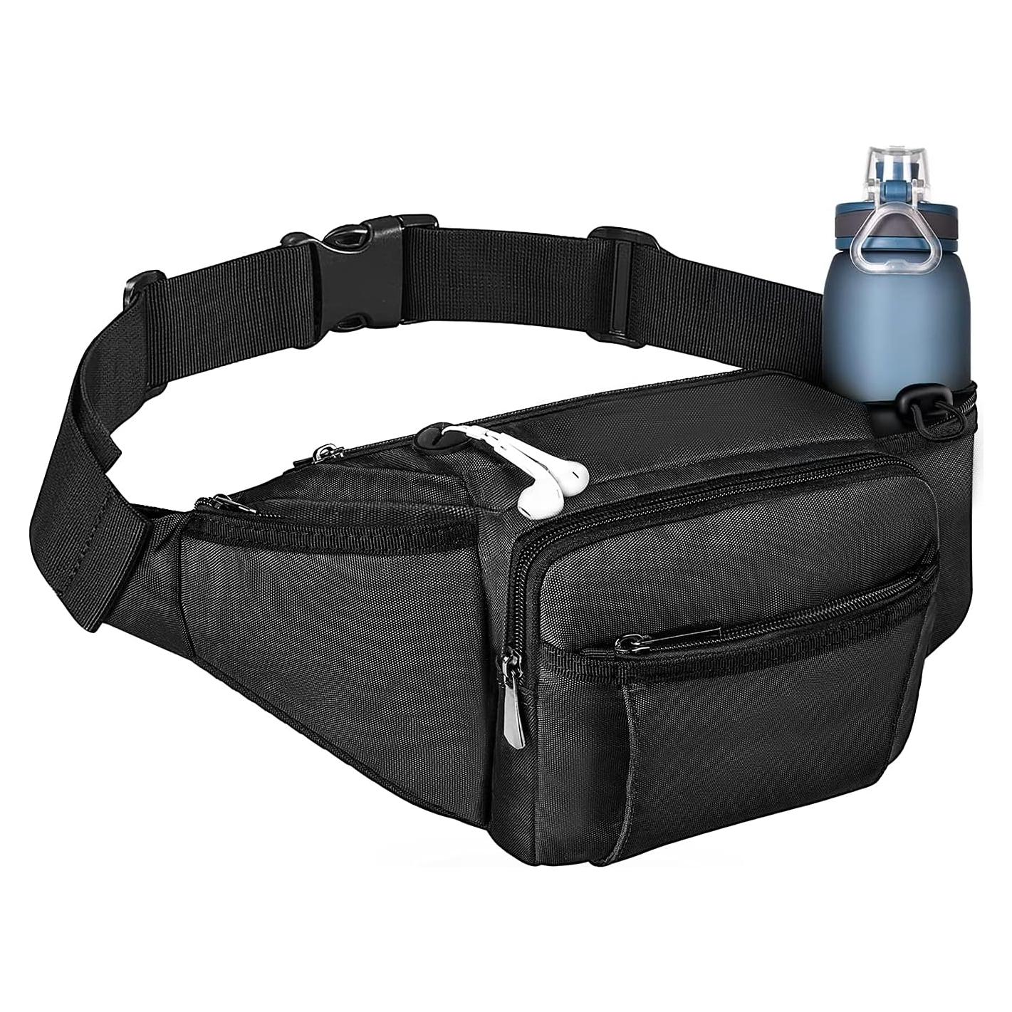 Bolsa de Cintura NOOLA para Senderismo y Ciclismo - Negro