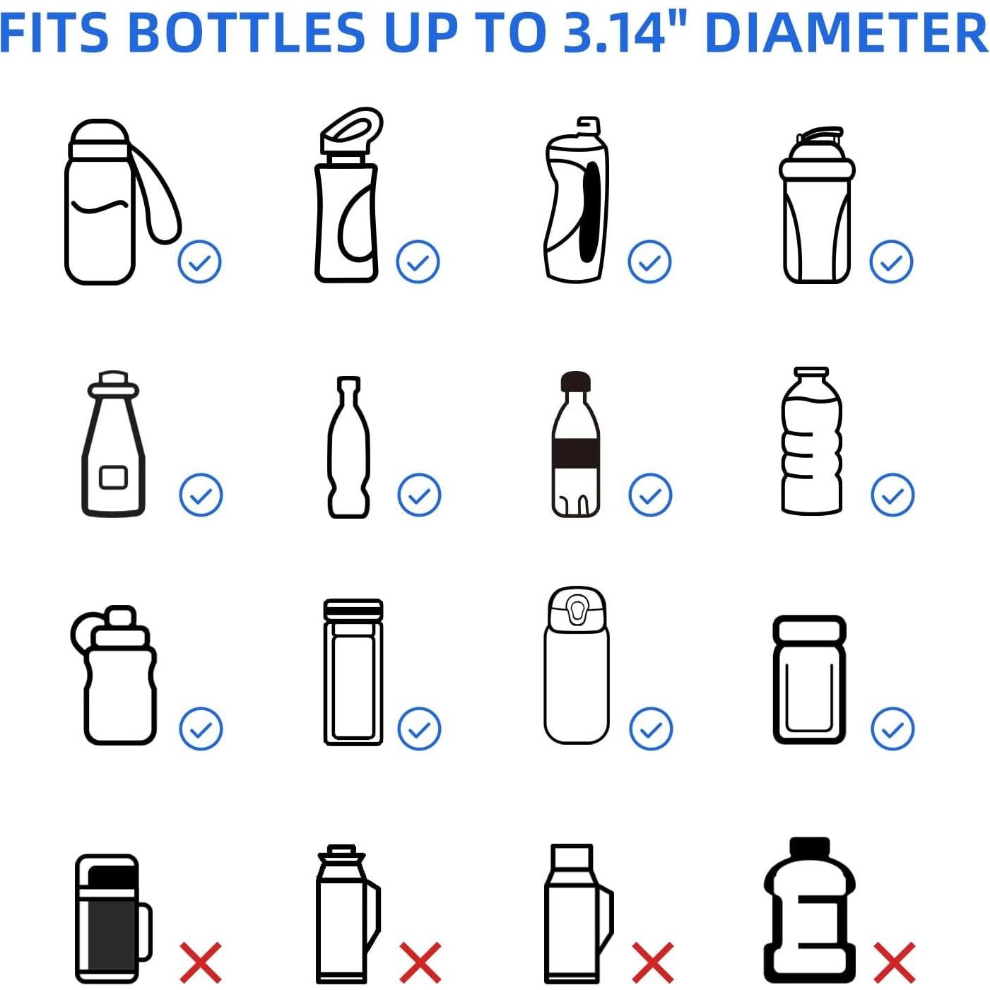 Bolsa de Cintura NOOLA para Senderismo y Ciclismo - Negro