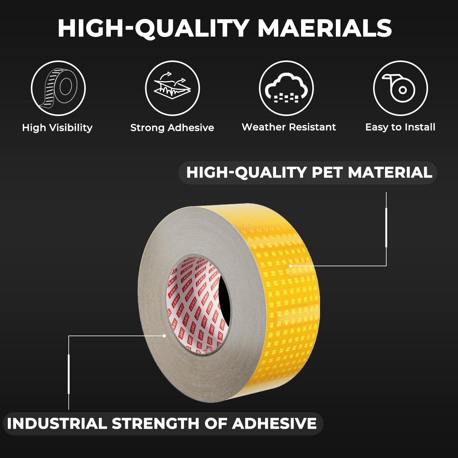 Cinta Reflectante SWRT 5 cm x 9.14 m Alta Visibilidad DOT-C2