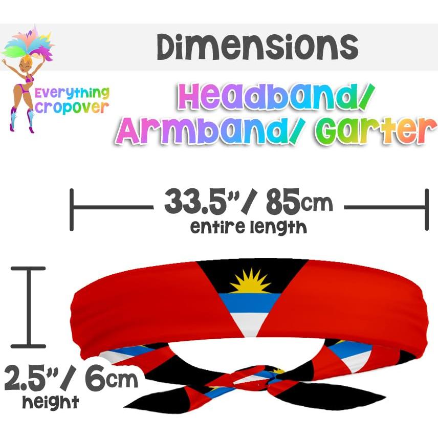 Cinta para la cabeza unisex Anguilla - Bandana elástica 85 cm