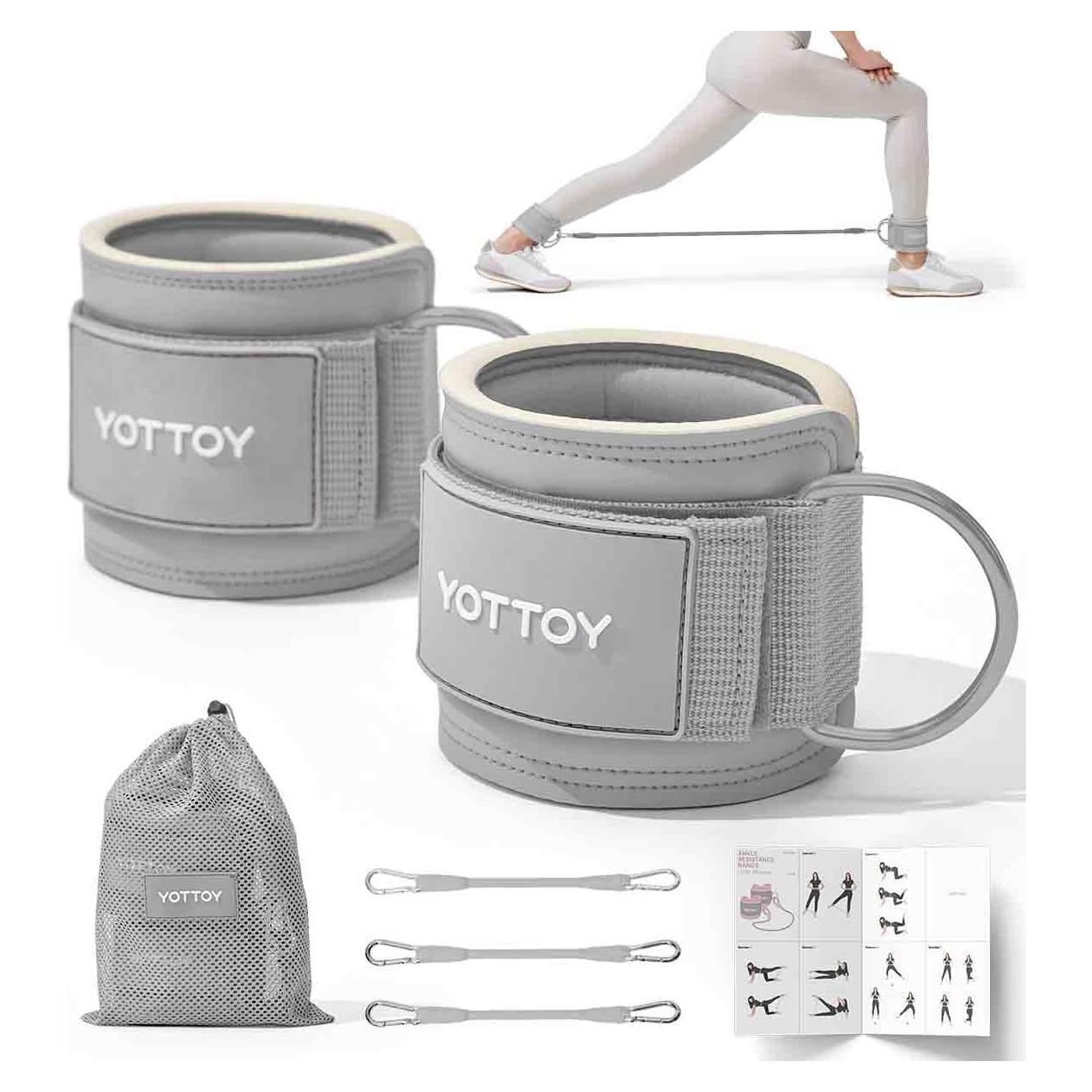Bandas de Resistencia para Tobillo YOTTOY - 3 Niveles Ajustables
