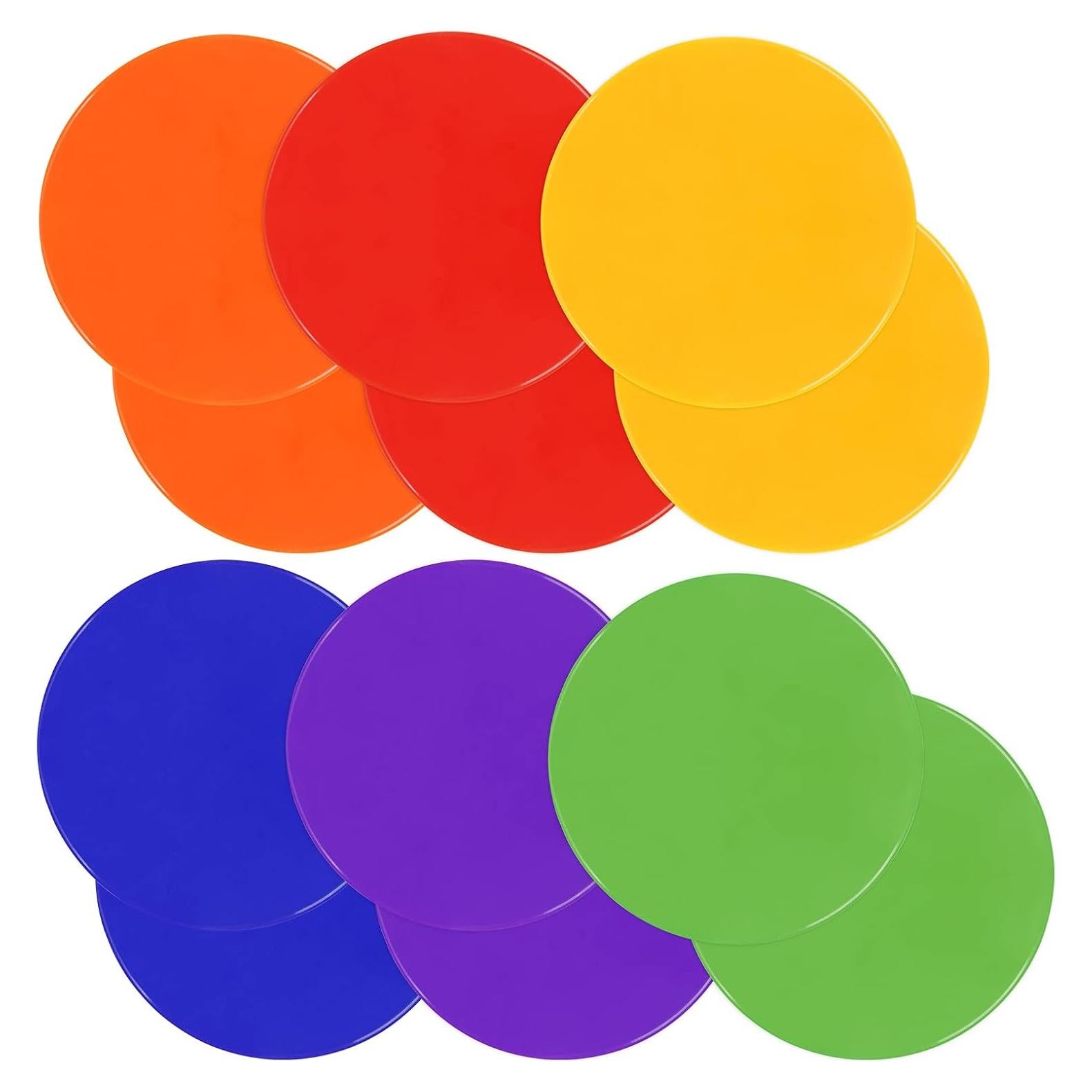 Marcadores de Puntos ZIECE 12 Pcs 9" Goma Antideslizante para Deportes