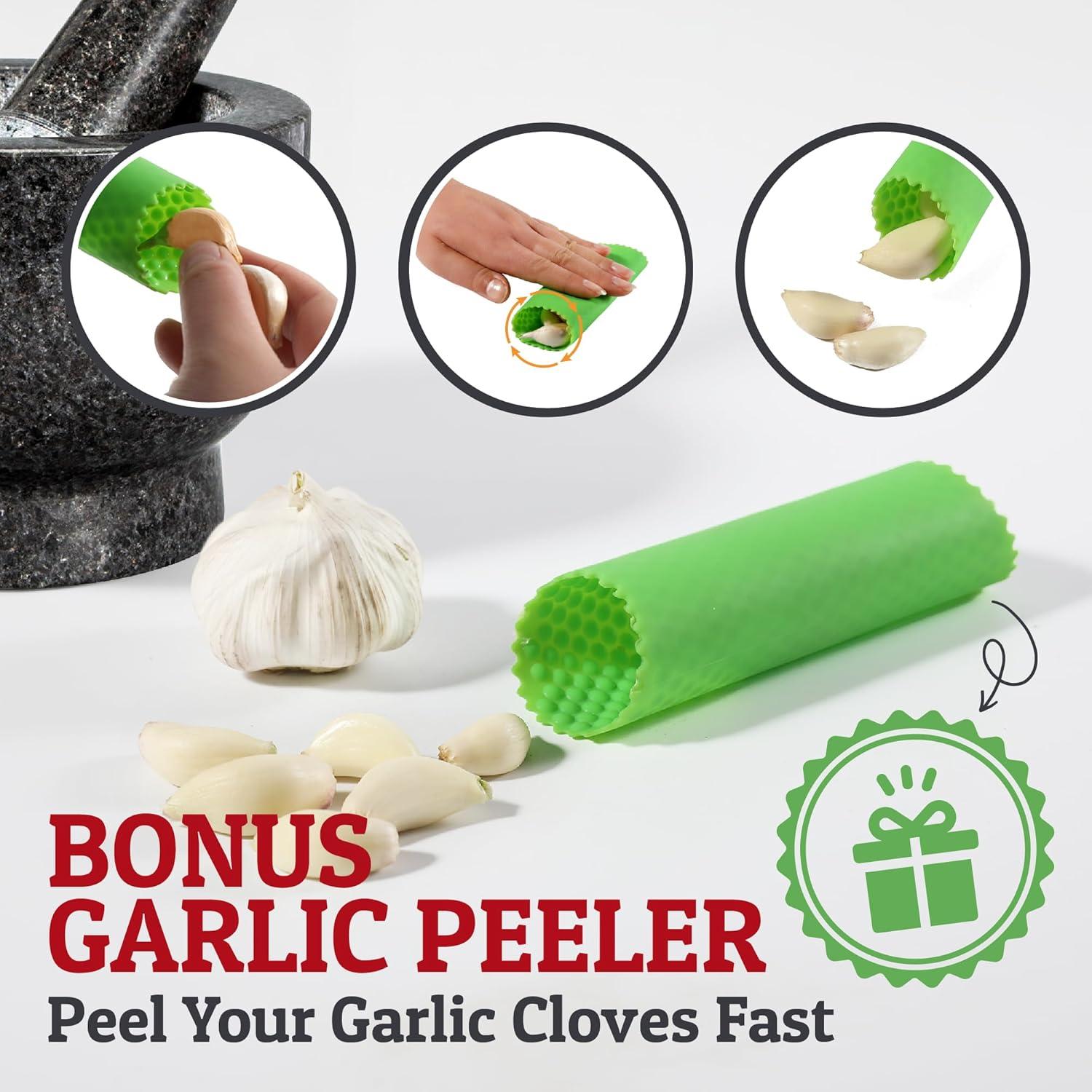 Conjunto de Mortero y Mano de Mortero PriorityChef 1.5 Tazas Granito