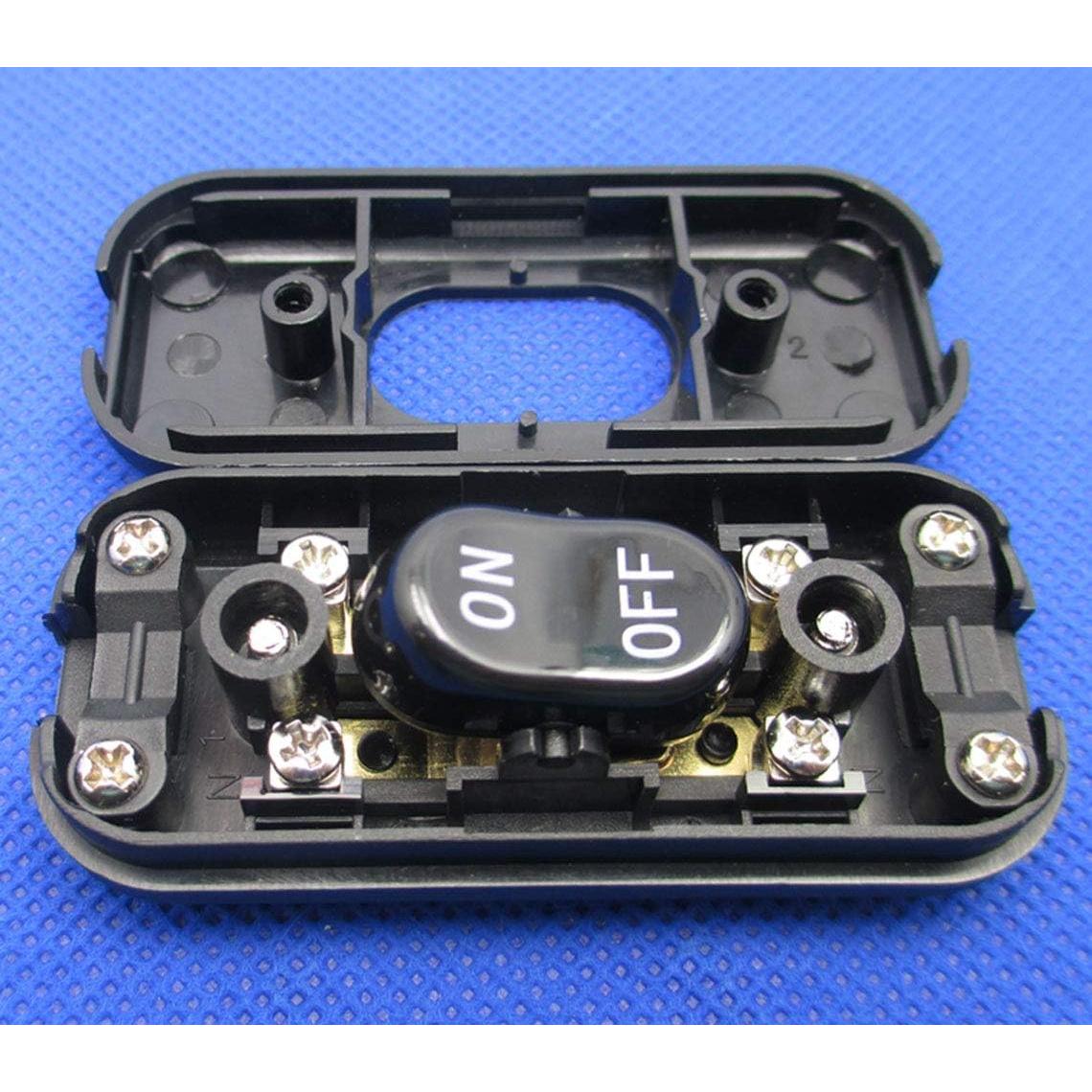 Interruptor de Cable On/Off E-excepcional Negro 250V 6A