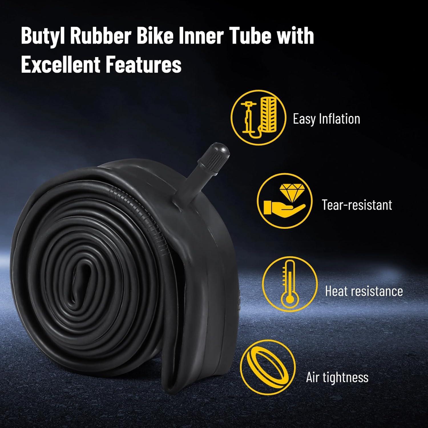 Tubo Interior de Bicicleta Yeesport 20/24/26 x 1.75-2.125" 6 Pack