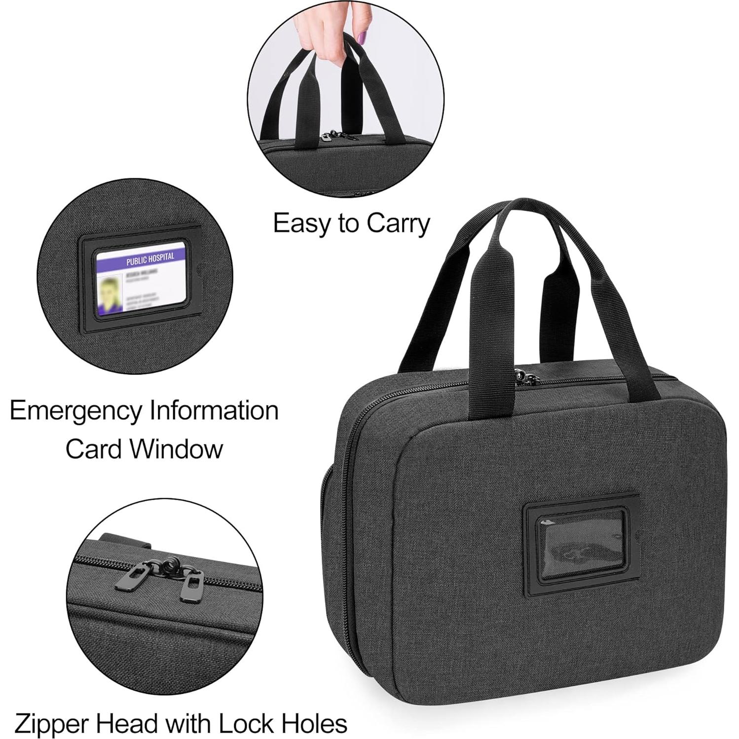 Organizador de Botellas de Pastillas CURMIO Negro 29x11x22cm