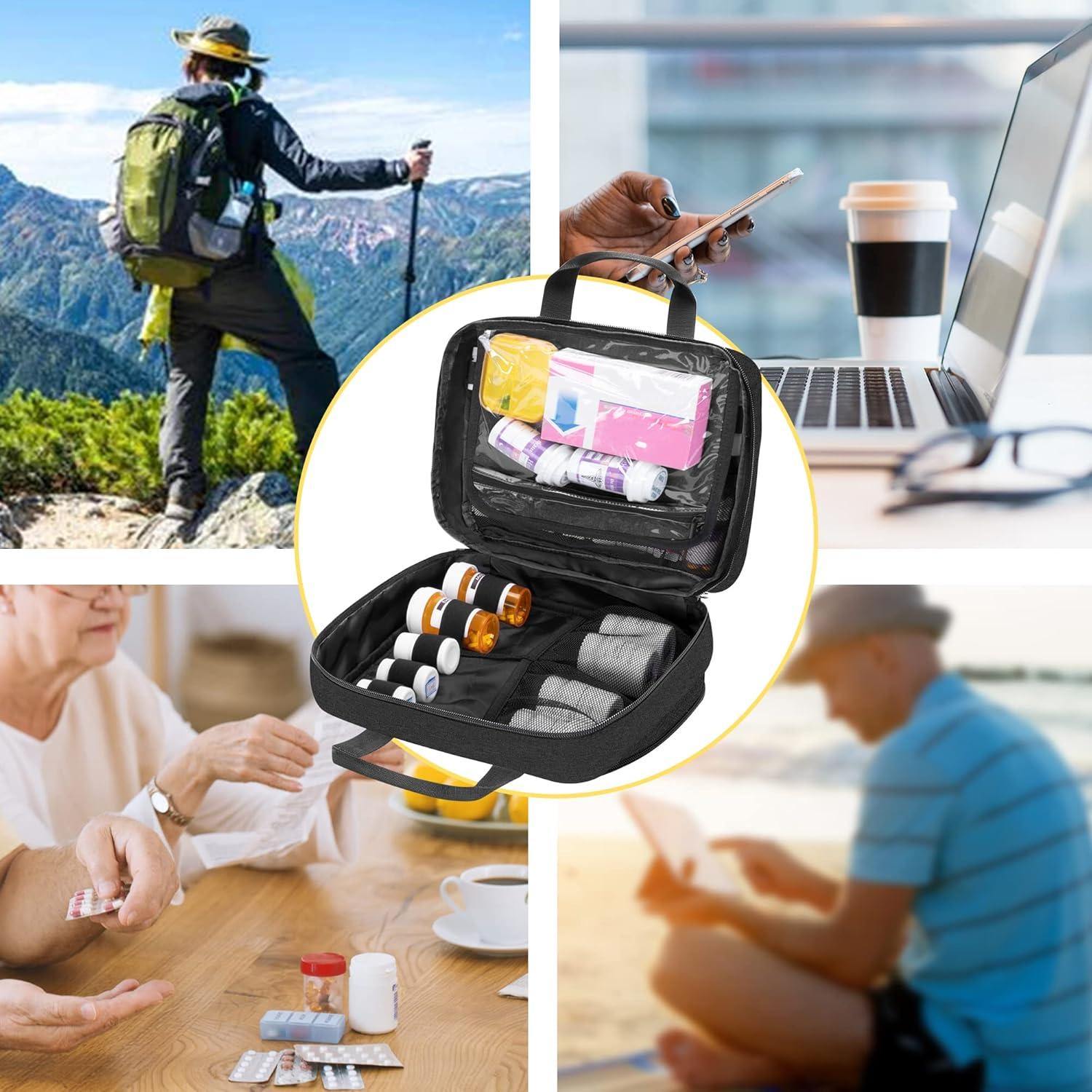 Organizador de Botellas de Pastillas CURMIO Negro 29x11x22cm