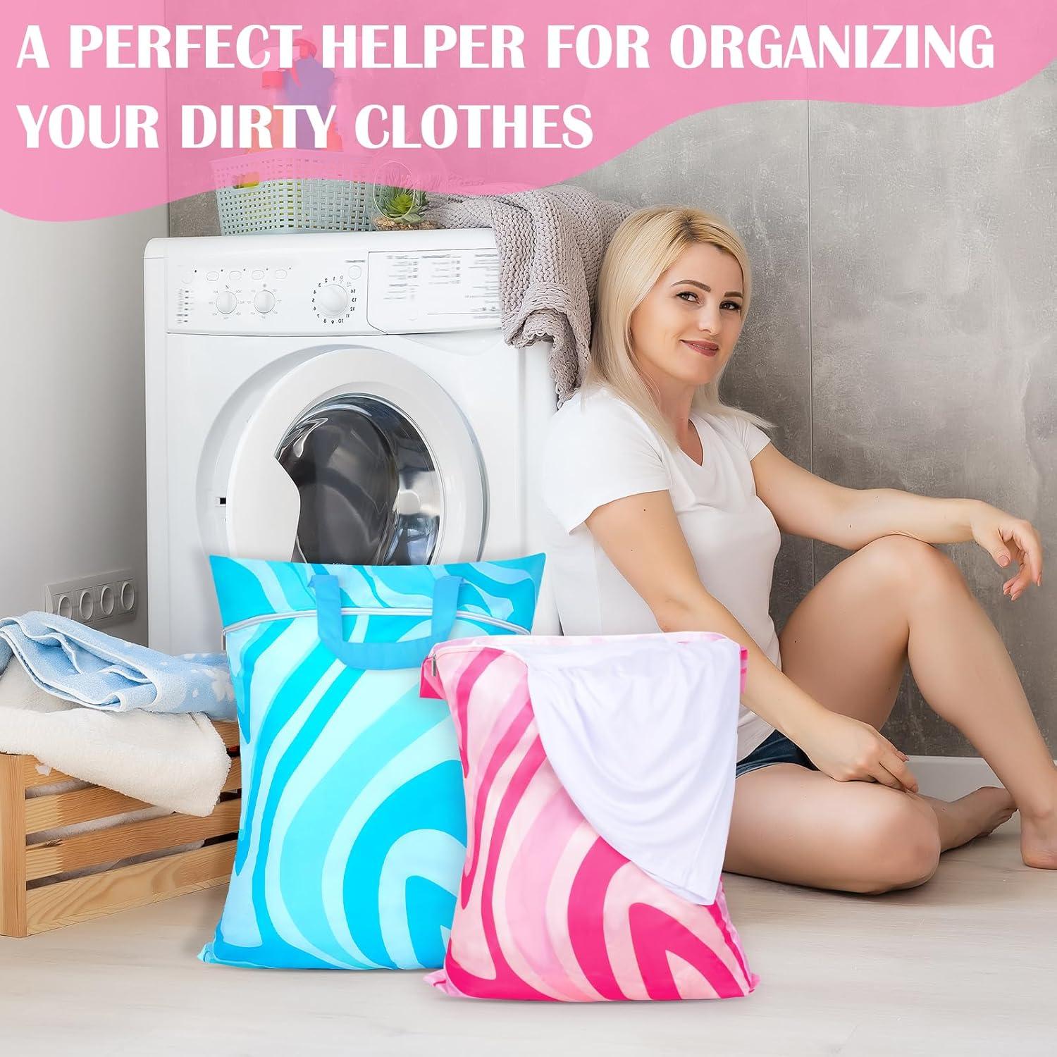 Bolsa de Lavandería Grande Nidoul 2 Pcs Impermeable 58x45 cm