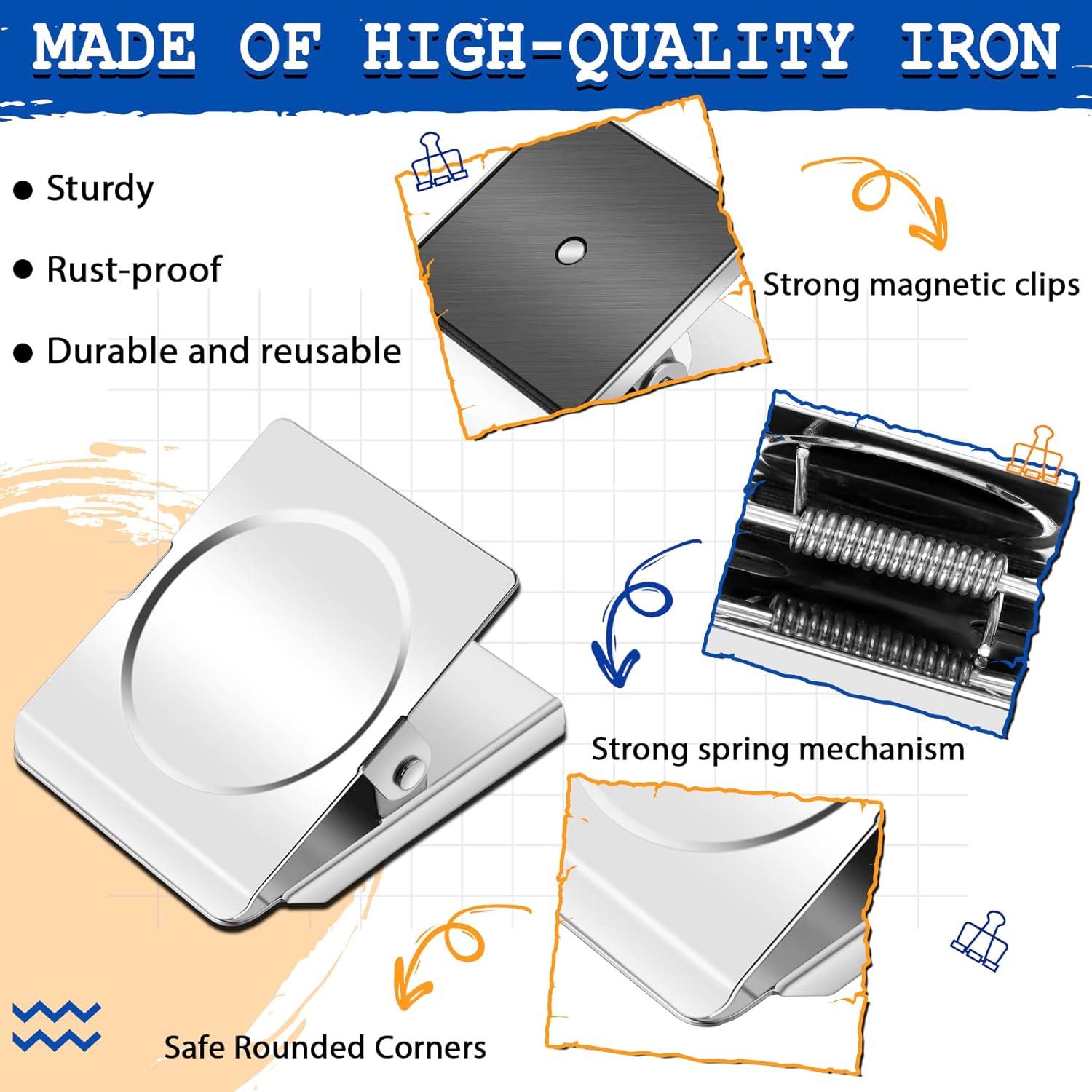 Clips Magnéticos Extra Grandes Grtard 5.6 cm - 2 Paquete