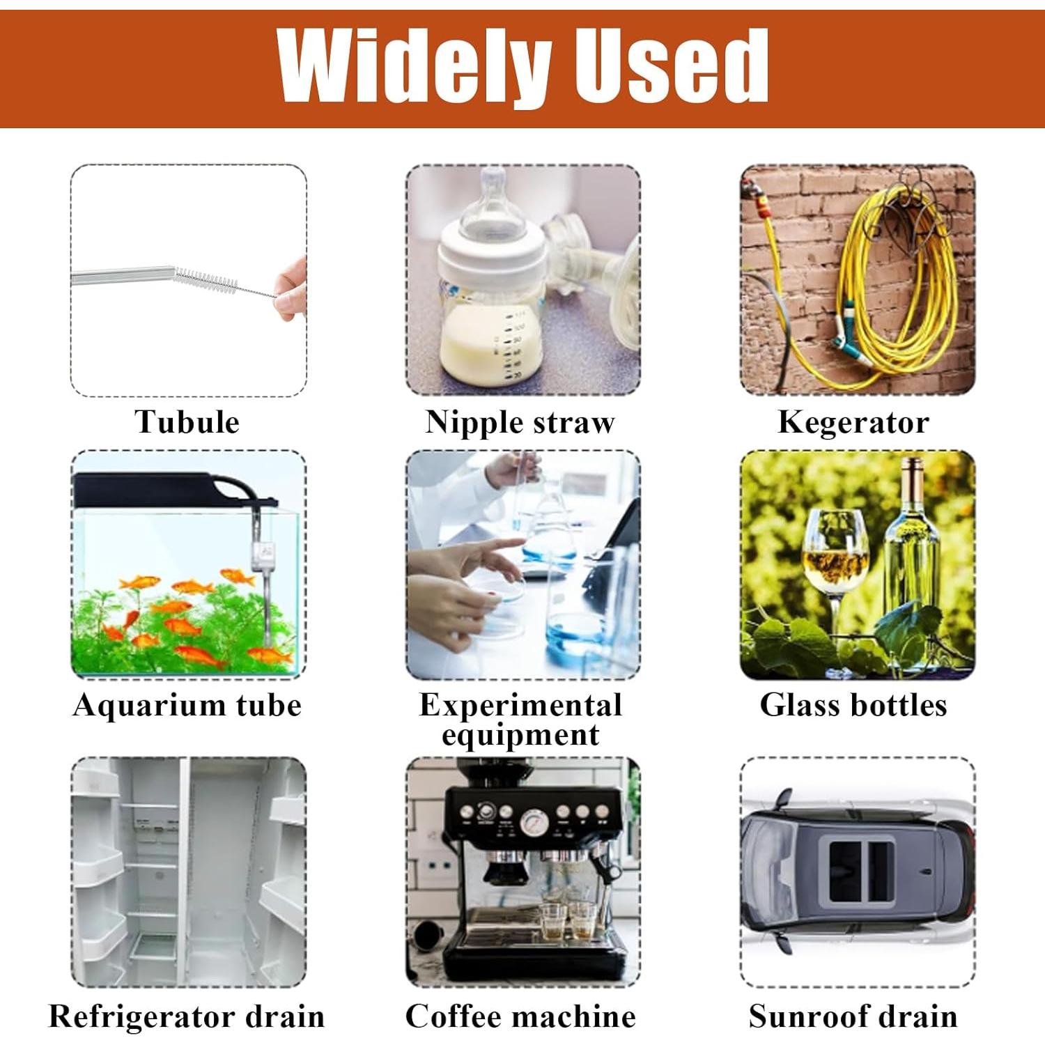 Cepillo Limpiador de Tubos 2PCS Imaictuu 99 cm Nylon Acero Inoxidable