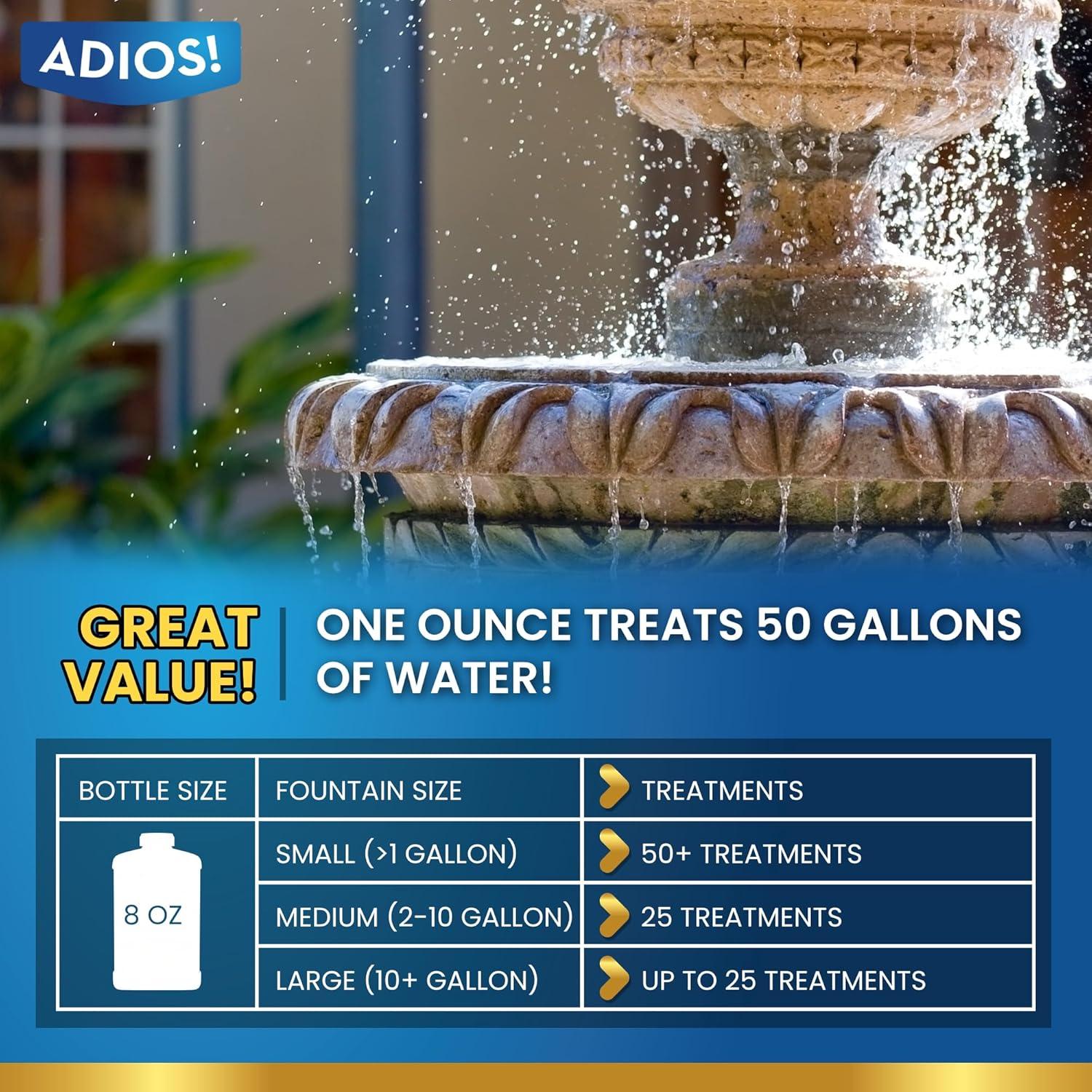 Removedor de Escala Adios! para Fuentes y Baños 226.8 g