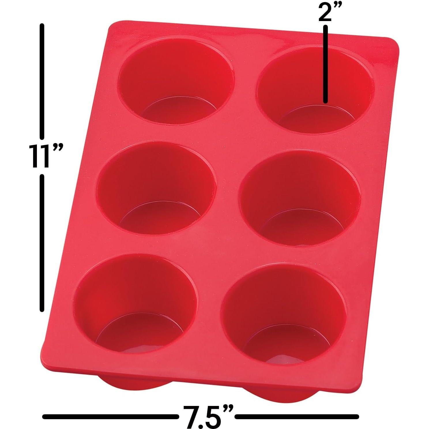 Molde de Silicona para Muffins Jumbo Mrs. Anderson, 6 Tazas