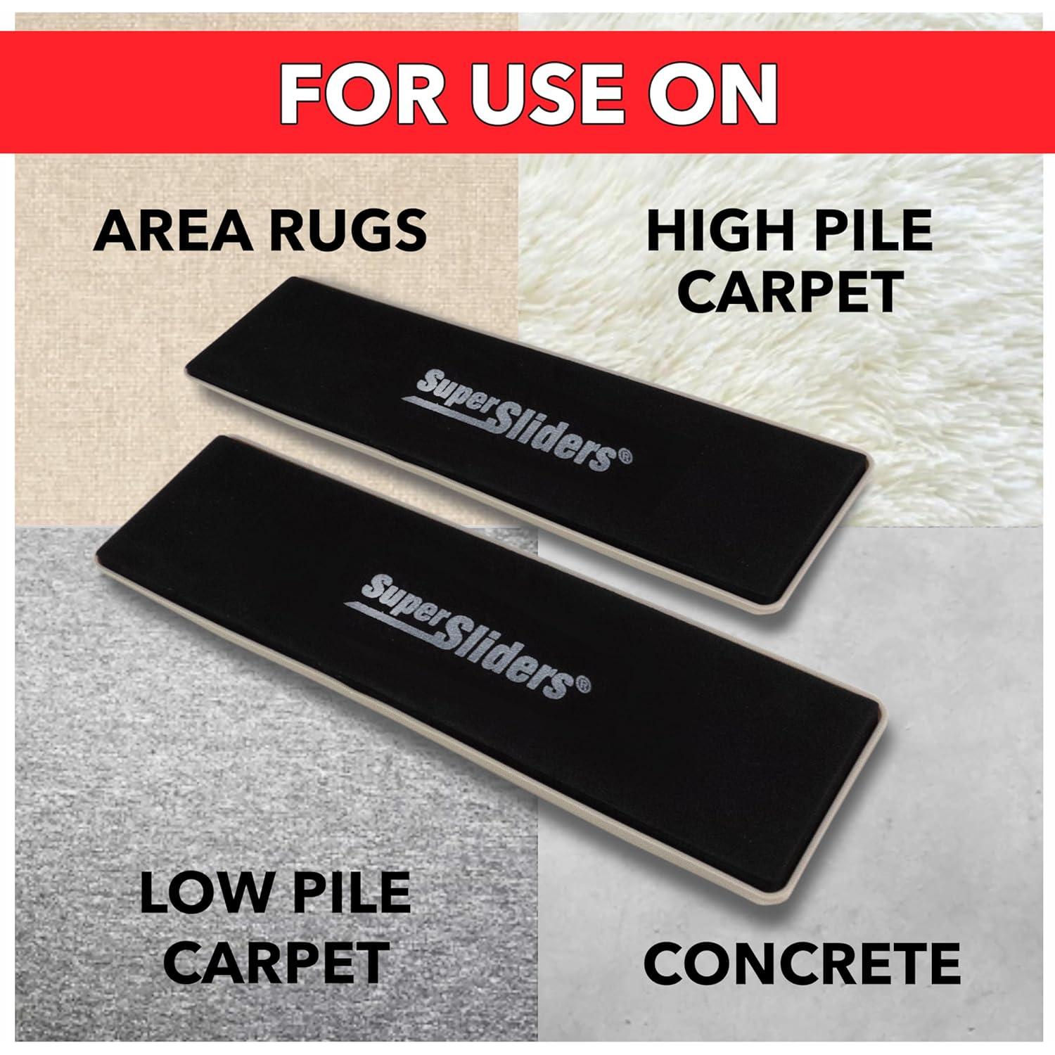 Deslizadores de Muebles SuperSliders 4 Piezas para Alfombra