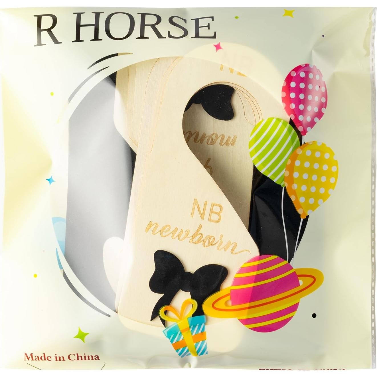 Divisores de Armario R HORSE para Bebés - 8 Piezas con Lazo Negro