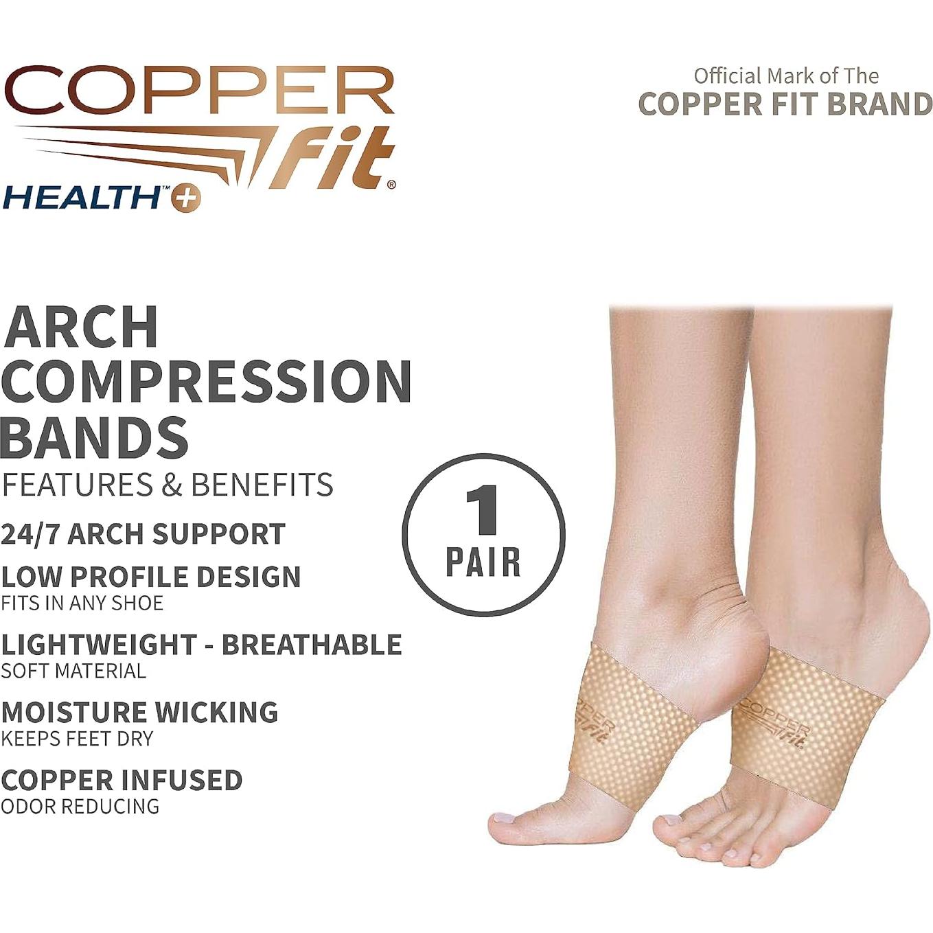 Bandas de Compresión para Arco Copper Fit Unisex Beige