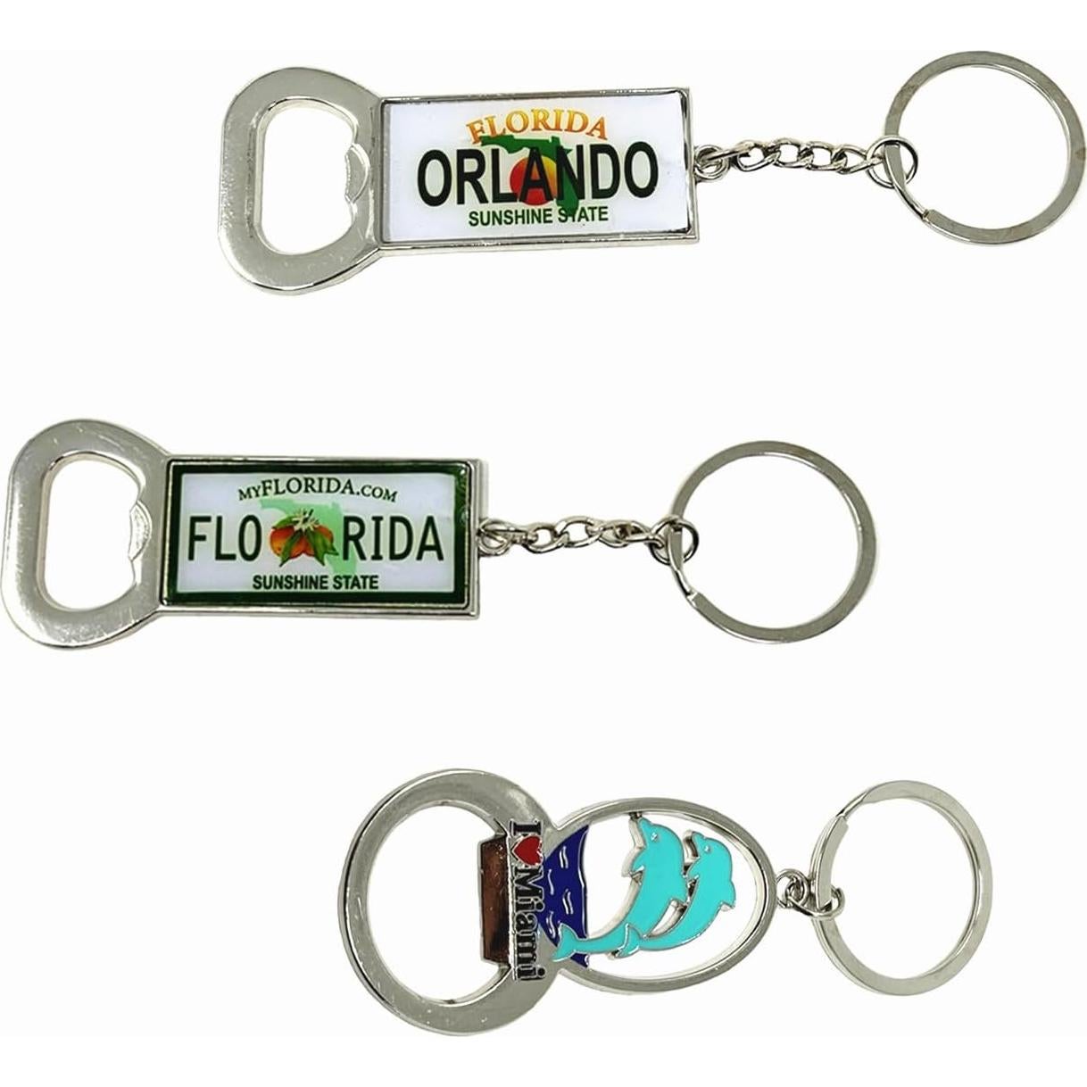 TSY TOOL Paquete 12 llaveros Florida con abridores de botellas