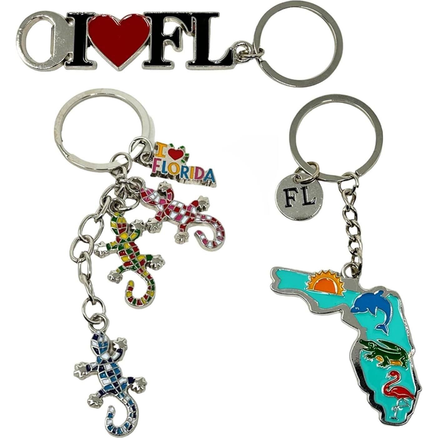 TSY TOOL Paquete 12 llaveros Florida con abridores de botellas