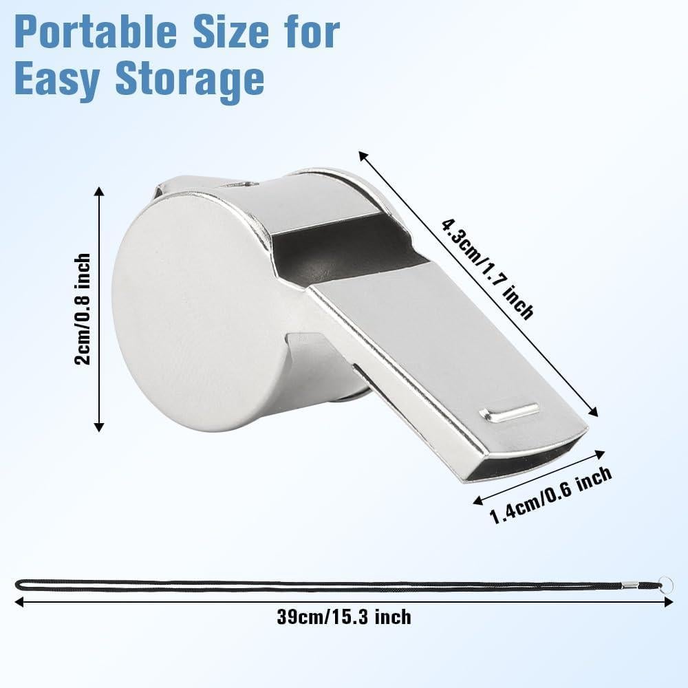 Silbato de Acero Inoxidable HadrNahkb para Entrenadores y Árbitros