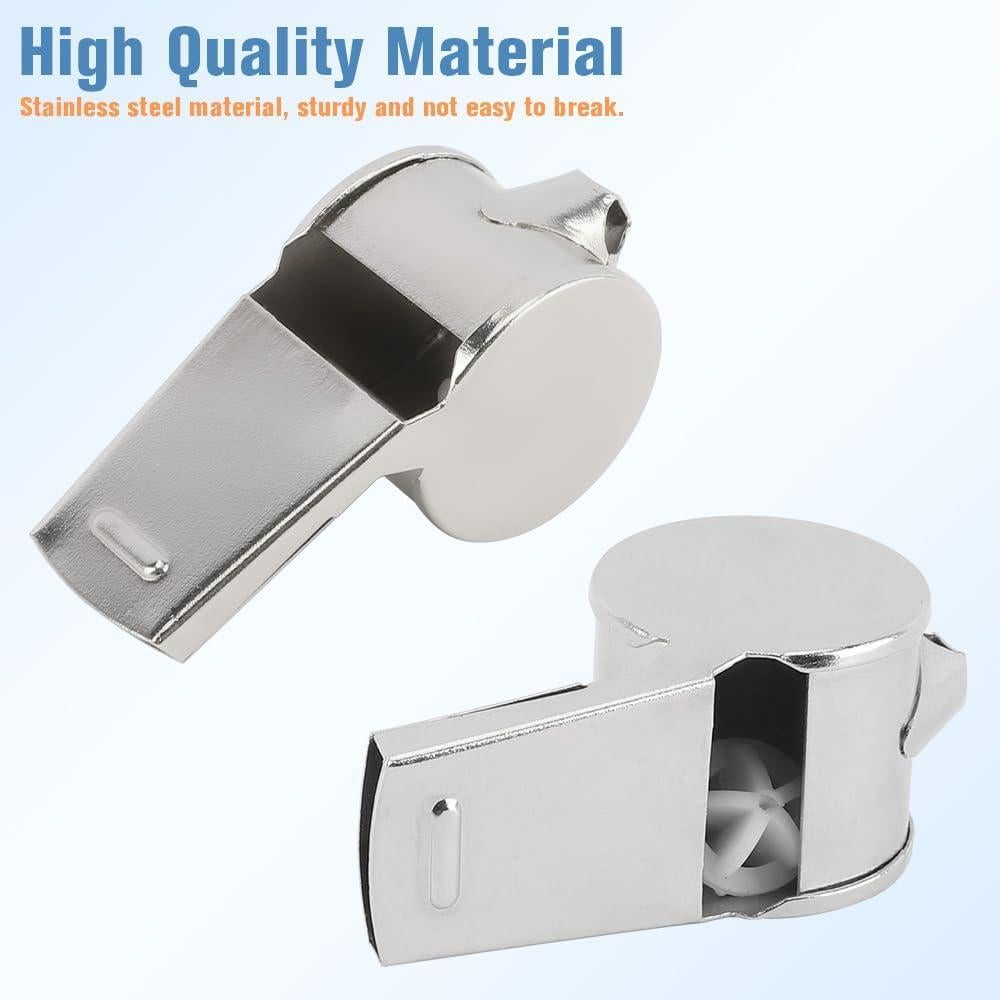 Silbato de Acero Inoxidable HadrNahkb para Entrenadores y Árbitros