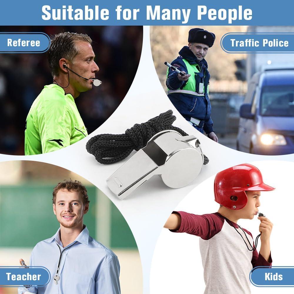 Silbato de Acero Inoxidable HadrNahkb para Entrenadores y Árbitros